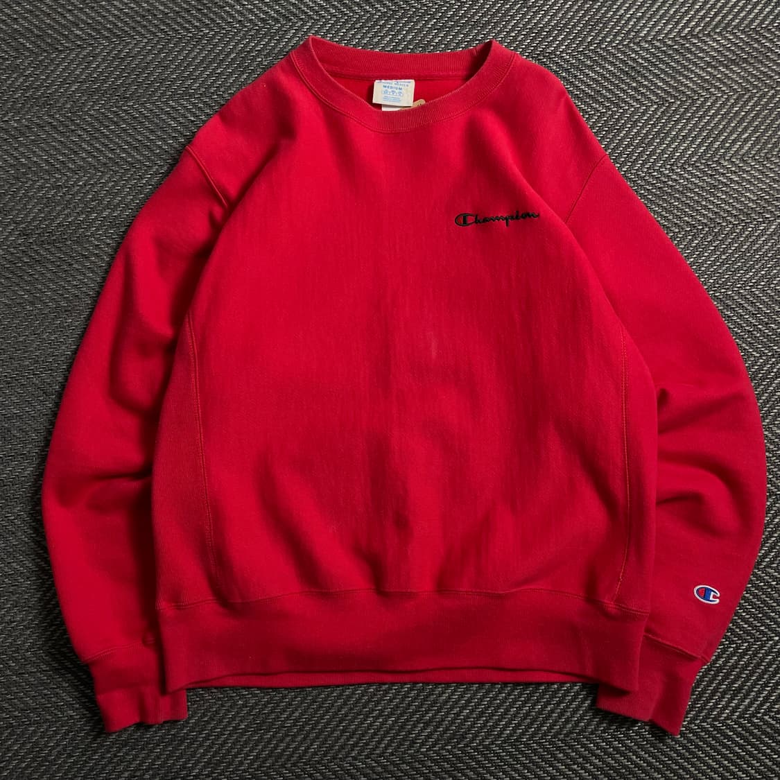 챔피온 리버스위브 미니멀 레드 스웻 셔츠y 4508 상품이미지2