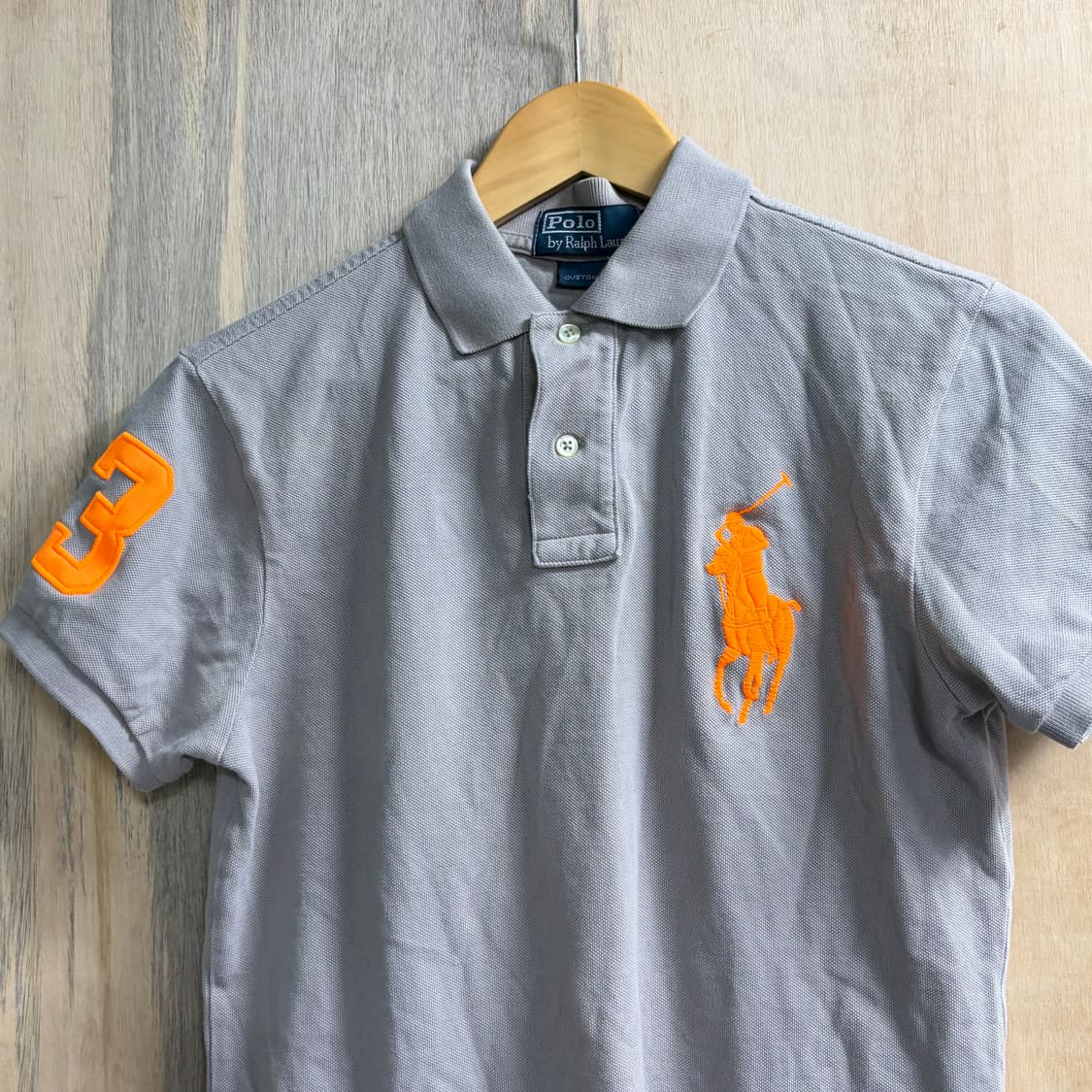 폴로 빅포니 치프키프 그레이 주황 반팔 카라 티셔츠 S 상품이미지7