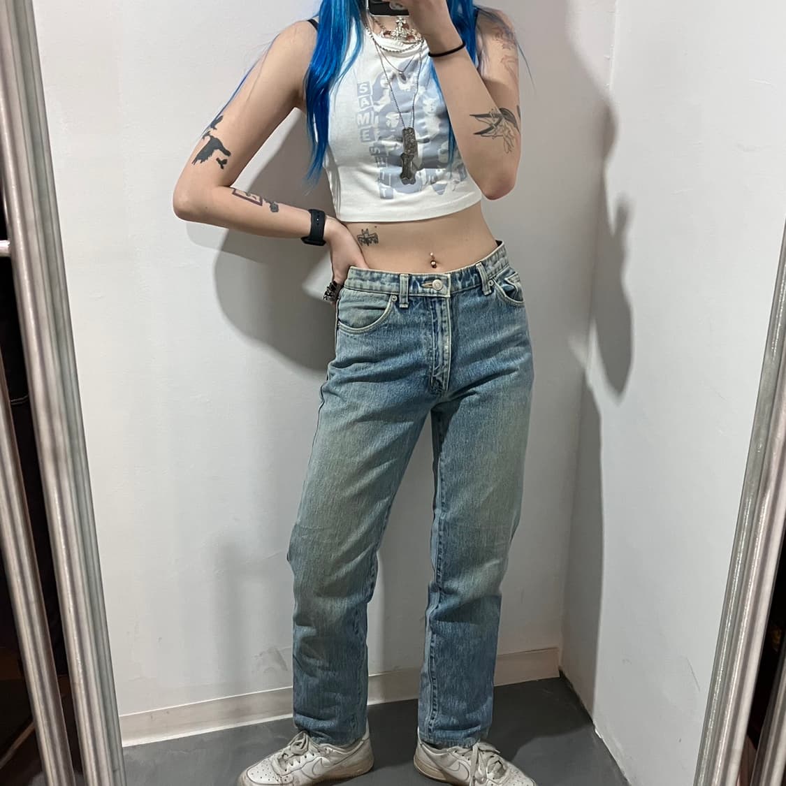 랭글러 워크 데님 팬츠 상품이미지1