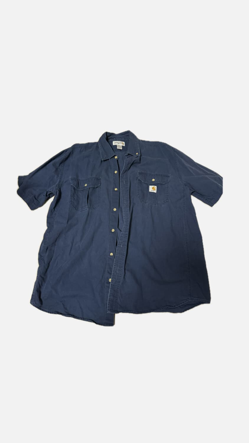 칼하트 네이비 반팔셔츠 XL 상품이미지1