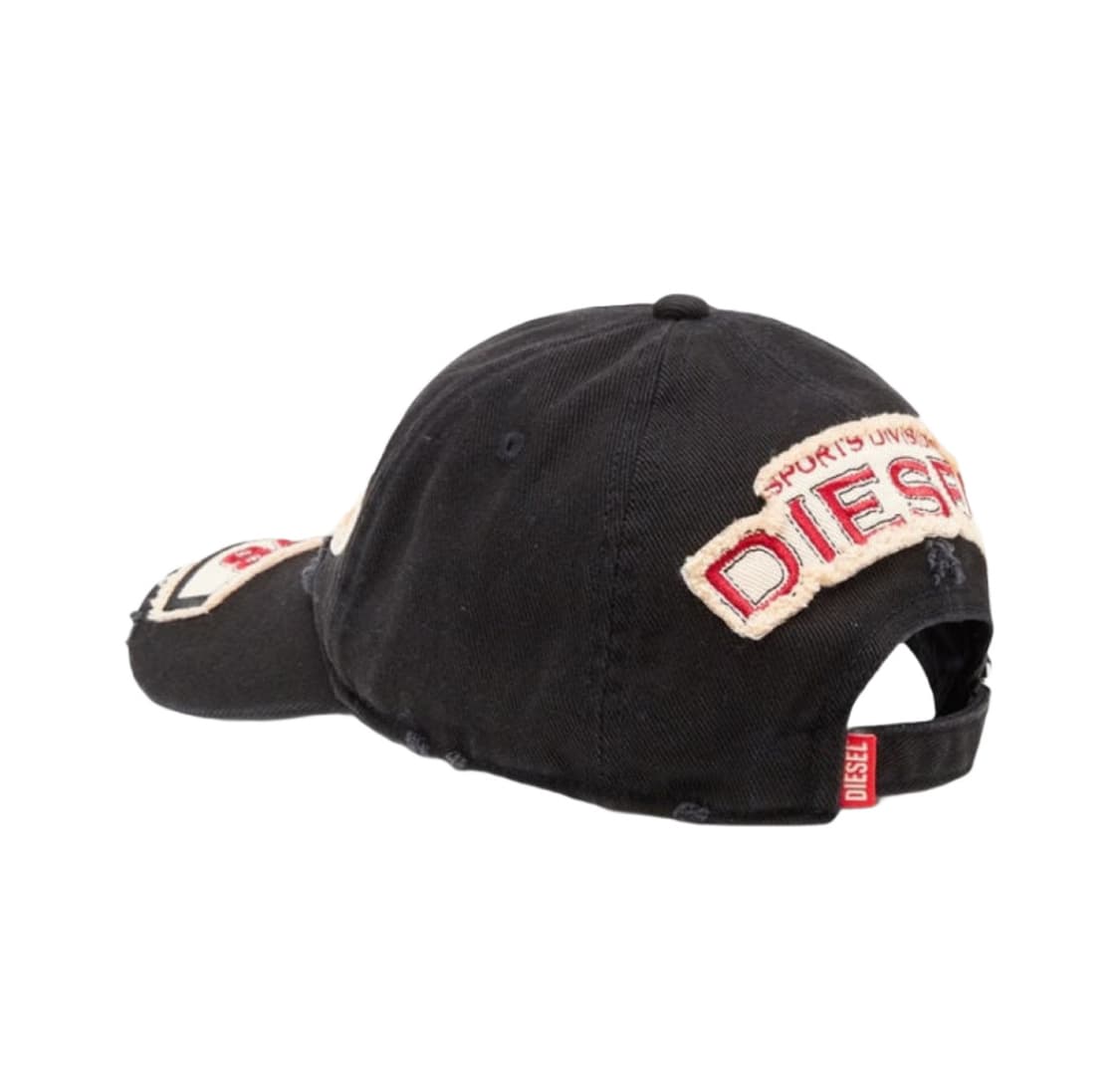 디젤 C-브래프 자수 패치 베이스볼 캡 블랙 상품이미지2