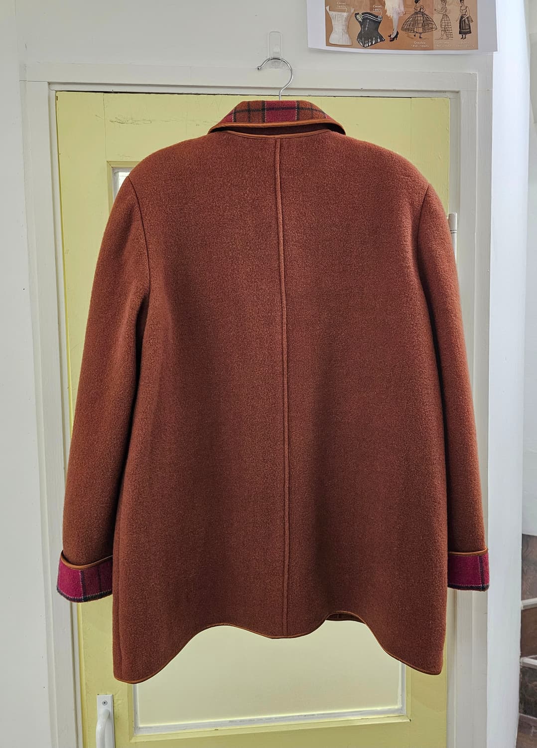 90's 오렌지브라운 울 미들코트 상품이미지8