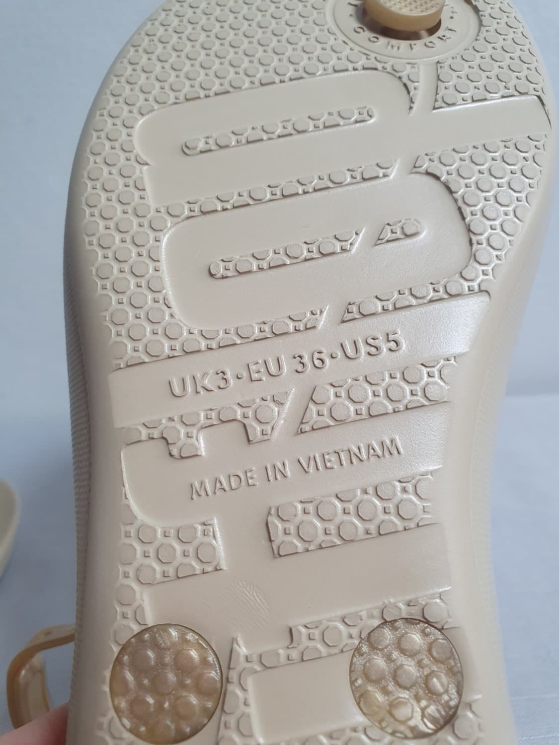 220mm 핏플랍 아이쿠션 스플래쉬 샌들 골드 상품이미지10