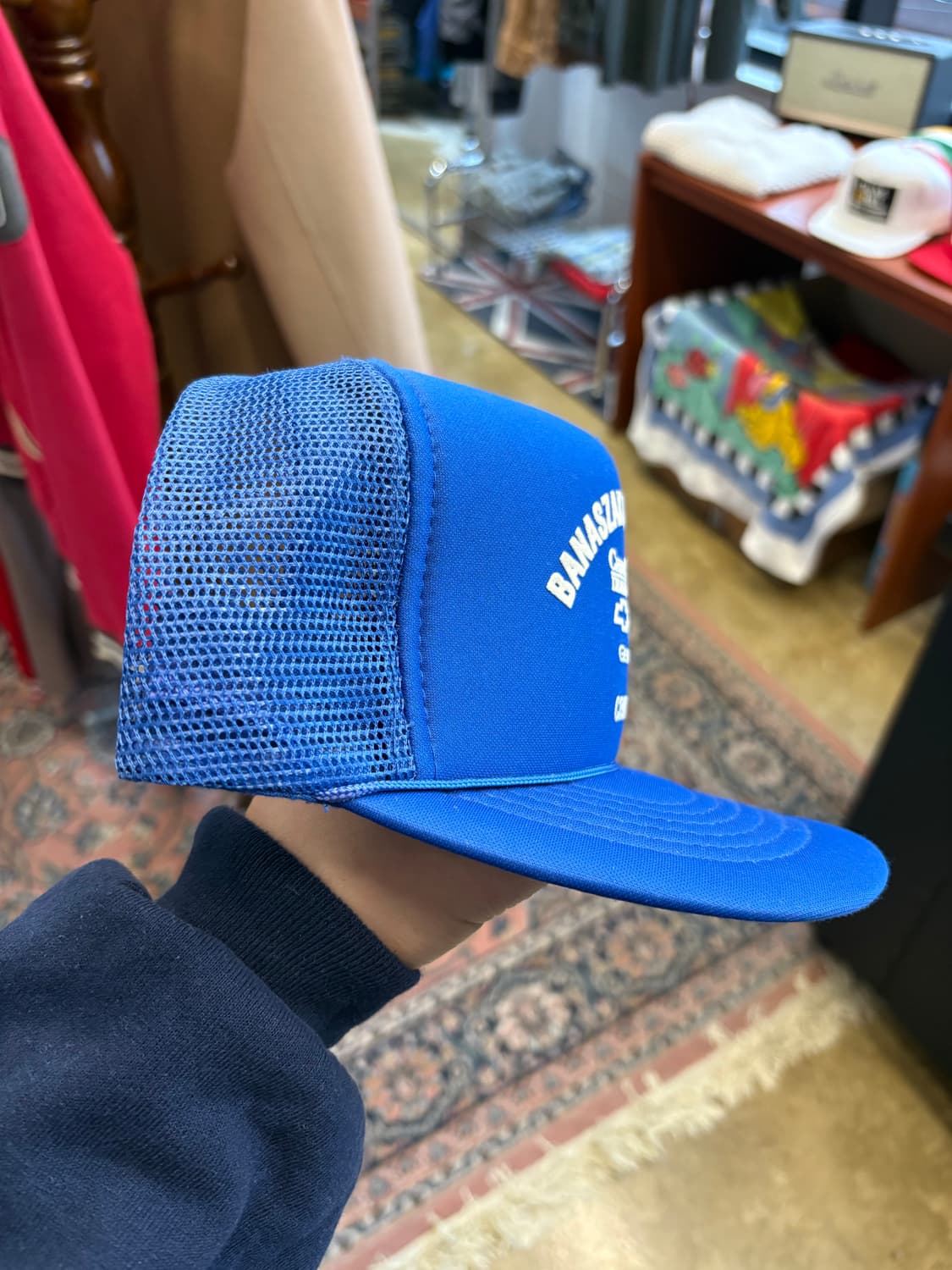 80s 미국 바나작 쉐보레 홍보용 트러커캡 데드스탁 상품이미지4