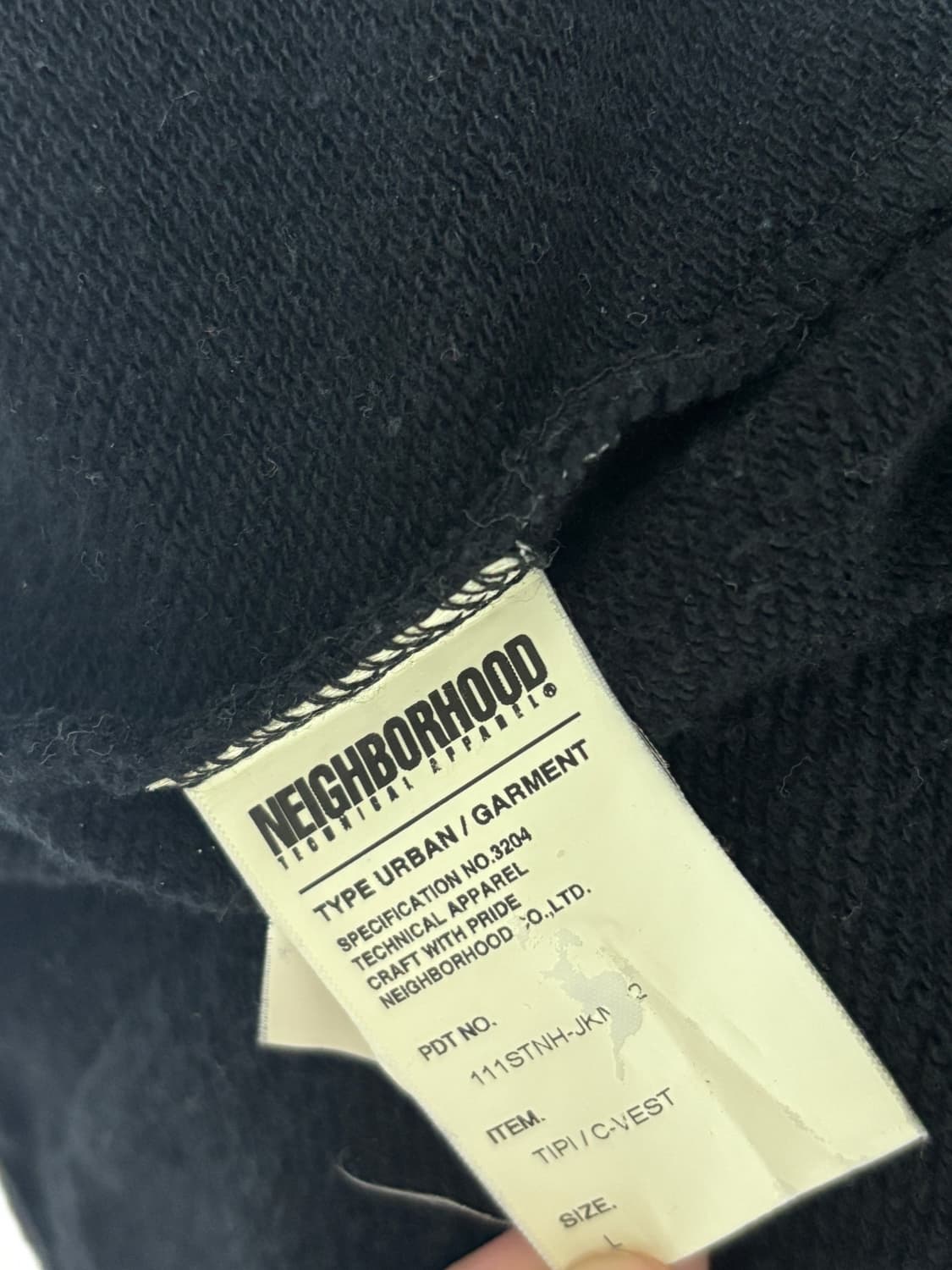 네이버후드 오르테가 베스트 집업 L 상품이미지4