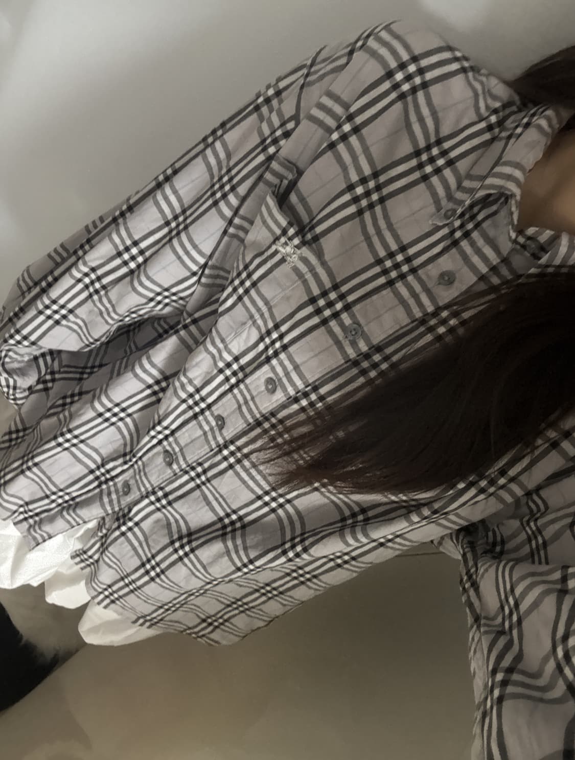 버버리 그레이 노바체크 셔츠 상품이미지3