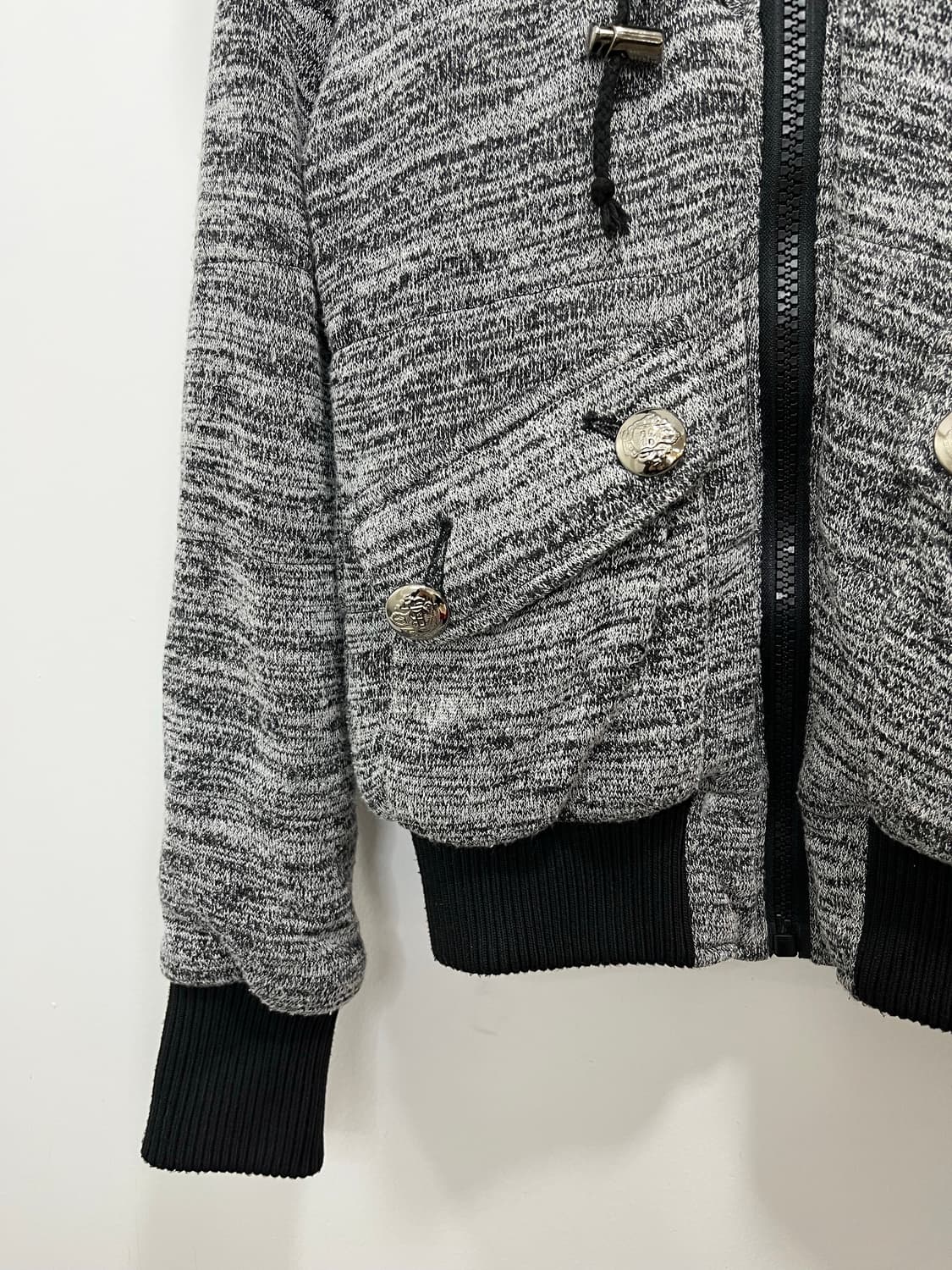 일본 빈티지 CRYX 락펑크 실버 버튼 후드집업 상품이미지4