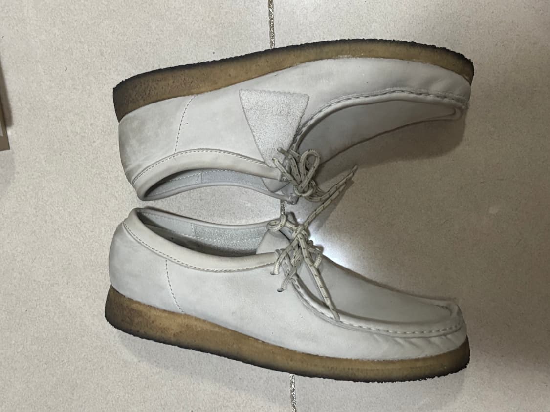 [265] 클락스 왈라비 누벅가죽 화이트   상품이미지6