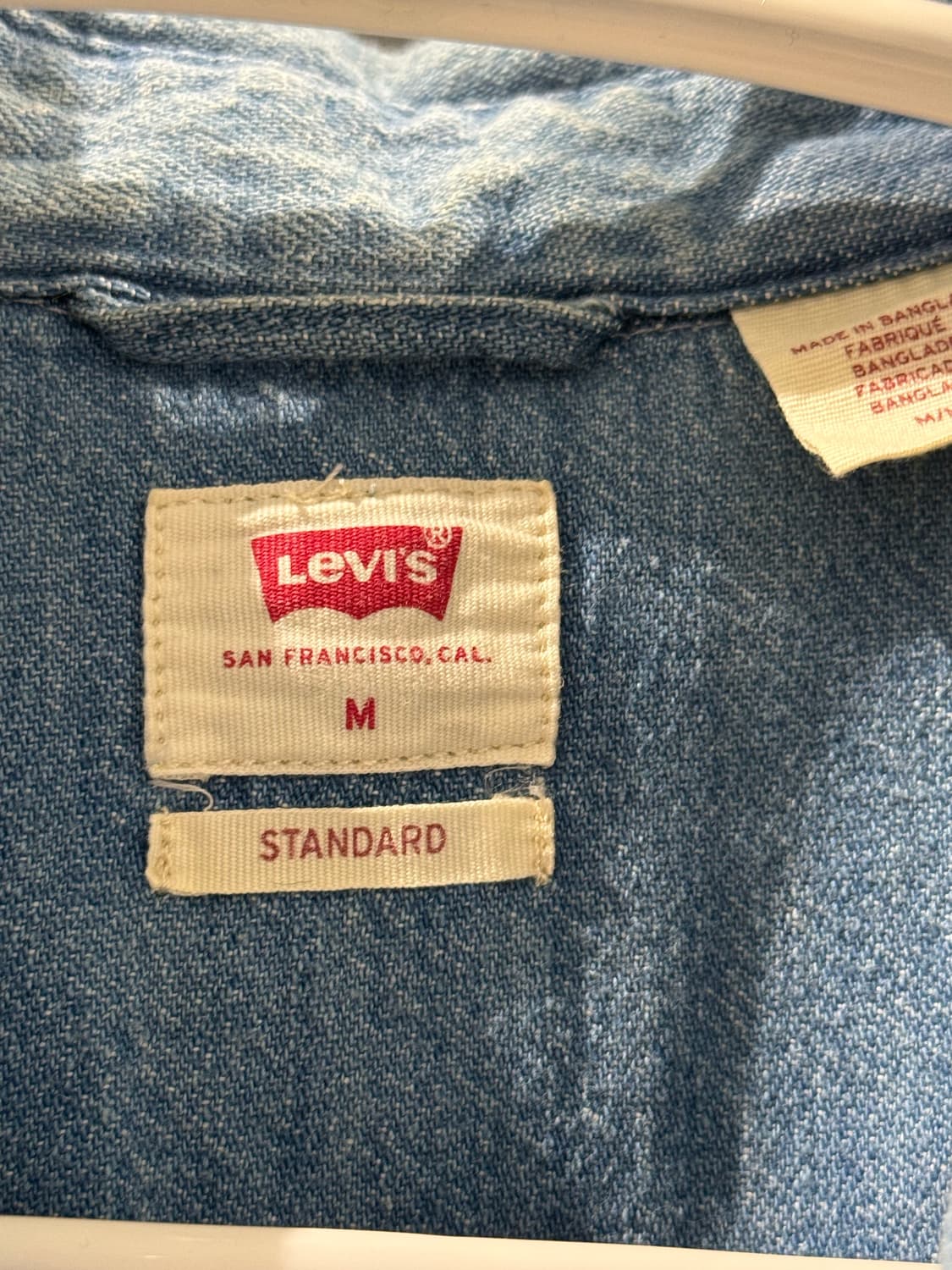 리바이스 바스토우 웨스턴 데님셔츠 연청 상품이미지2