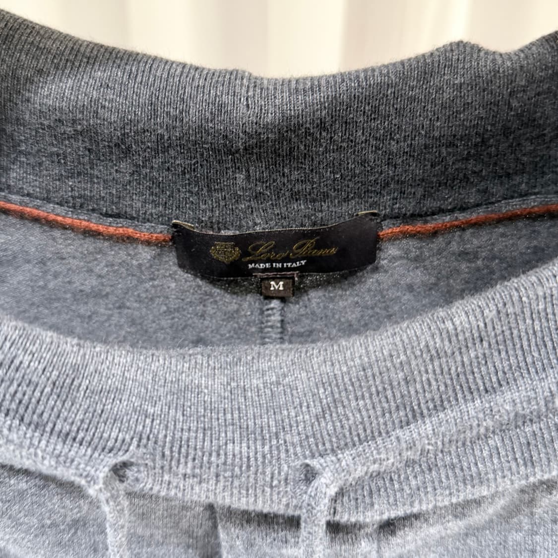 (A+/M) / 로로피아나 캐시미어 판타플랫 트레이닝 팬츠 그레이 상품이미지4