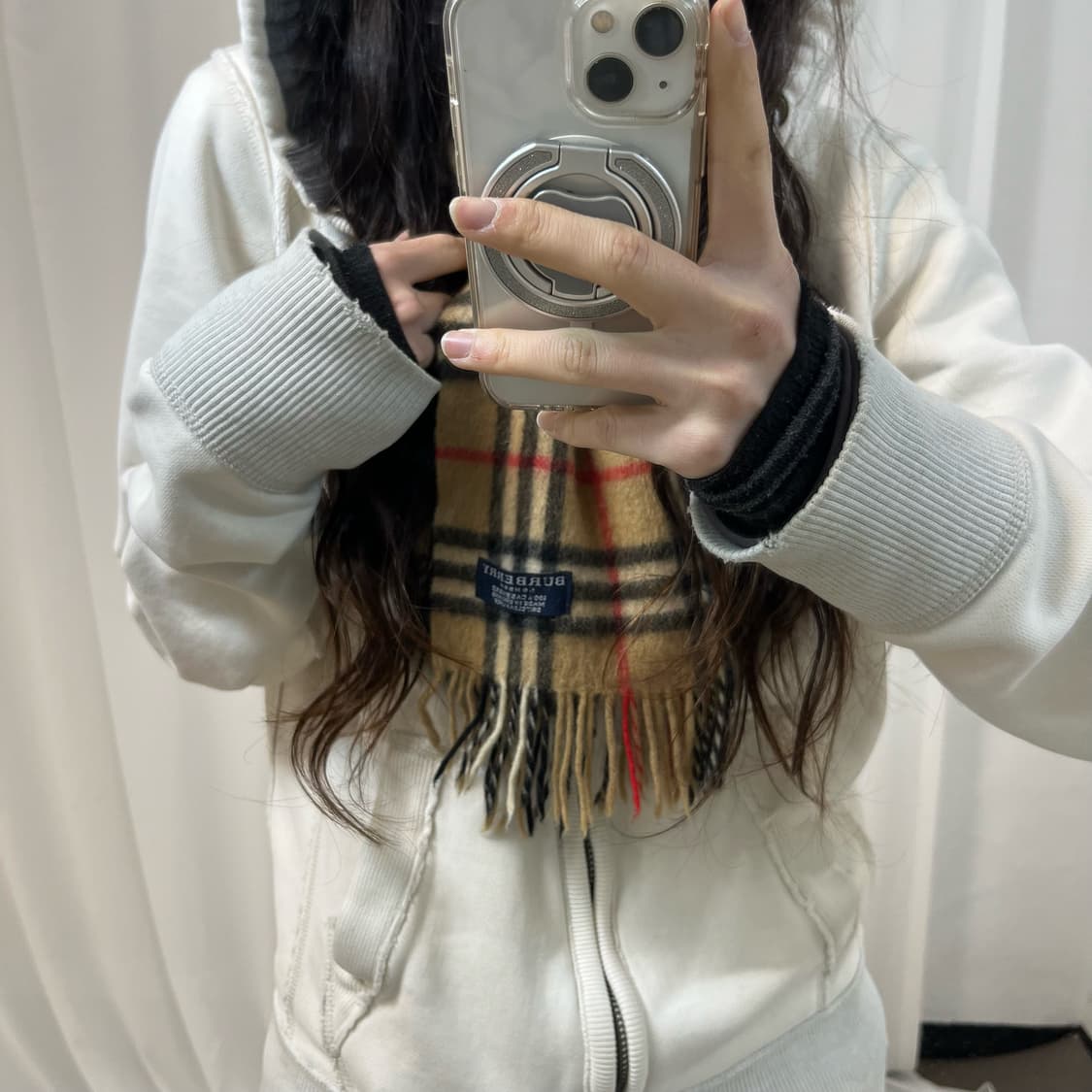 Burberry Nova Check Cashmere Muffler 상품이미지3