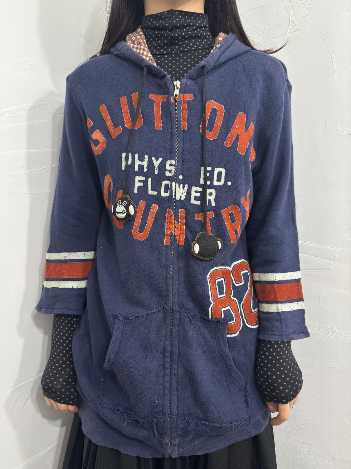 gluttons jennifer monkey hood zipup 상품이미지1