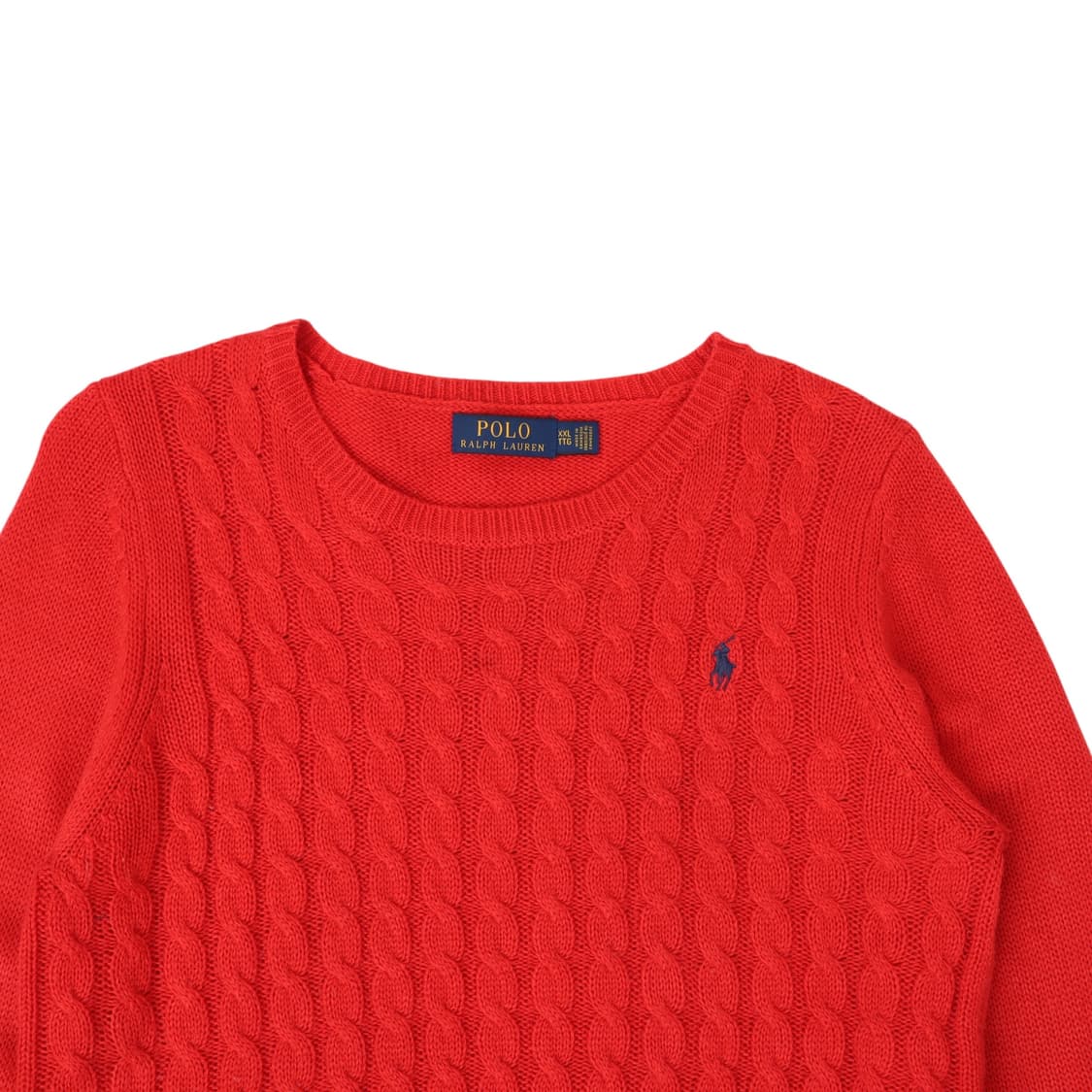폴로 랄프로렌 우먼스 레드 울 니트 상품이미지2