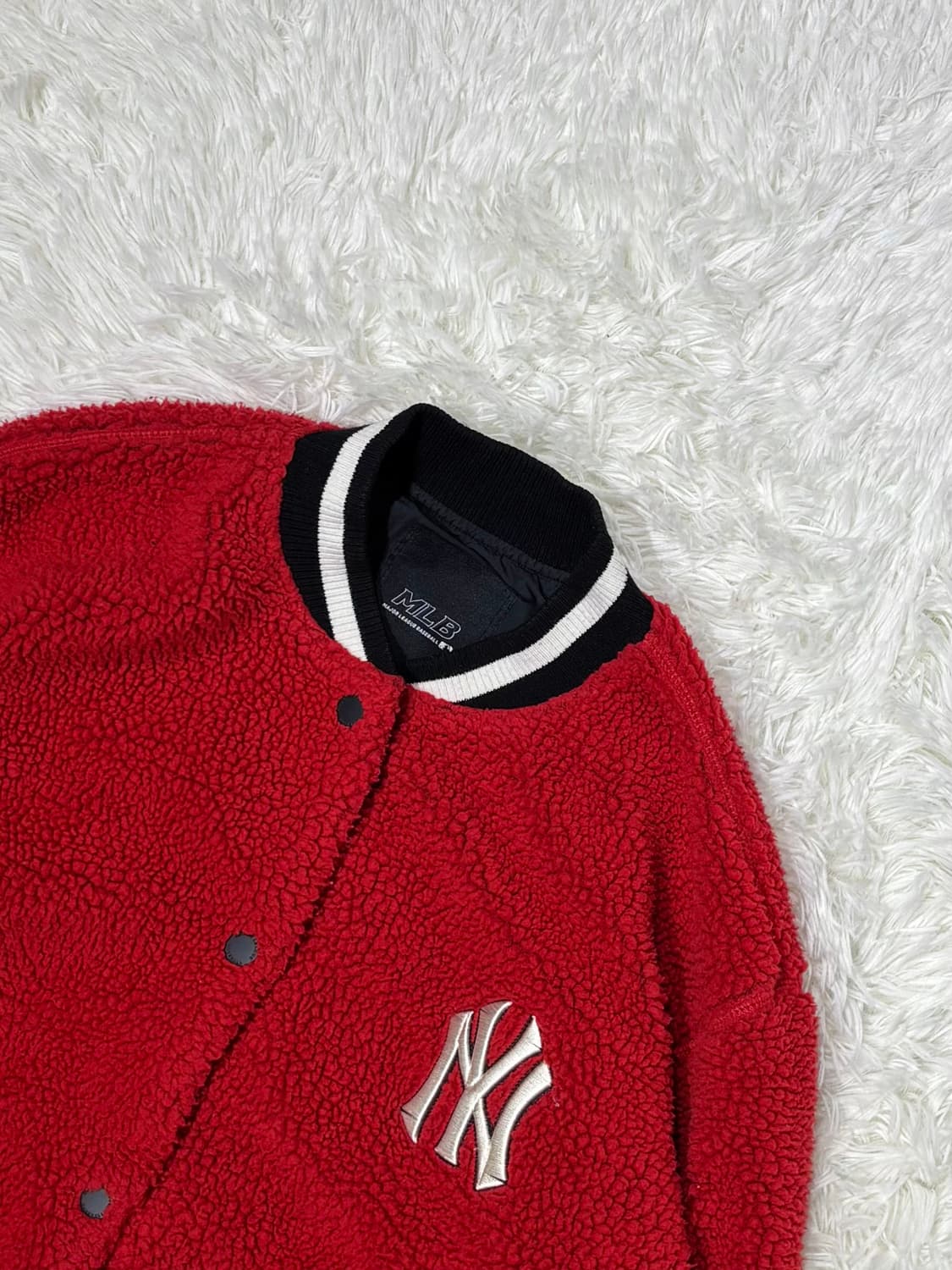 MLB 뉴욕 양키스 레드 플리스 자켓 상품이미지4