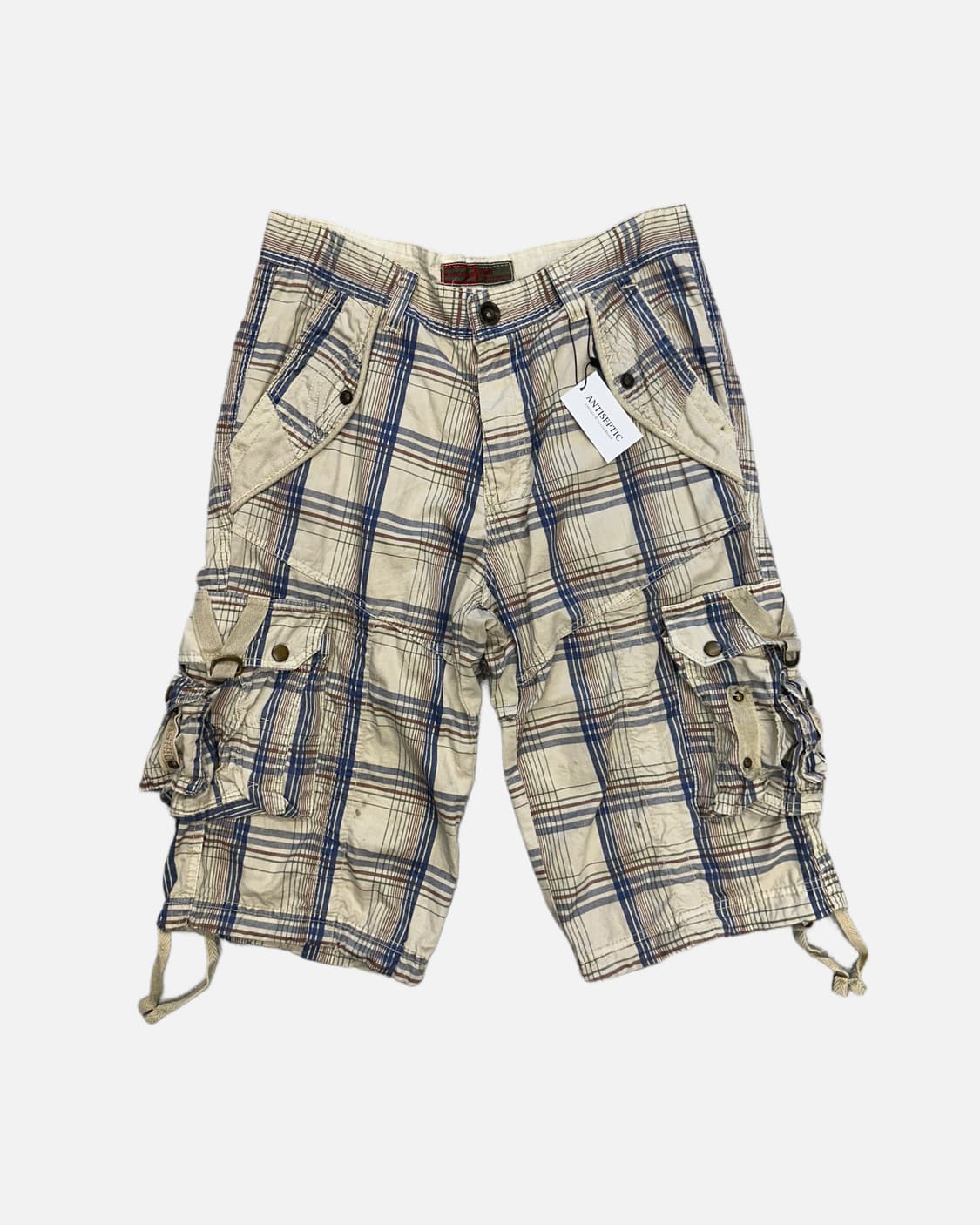 check detail cargo shorts 상품이미지2