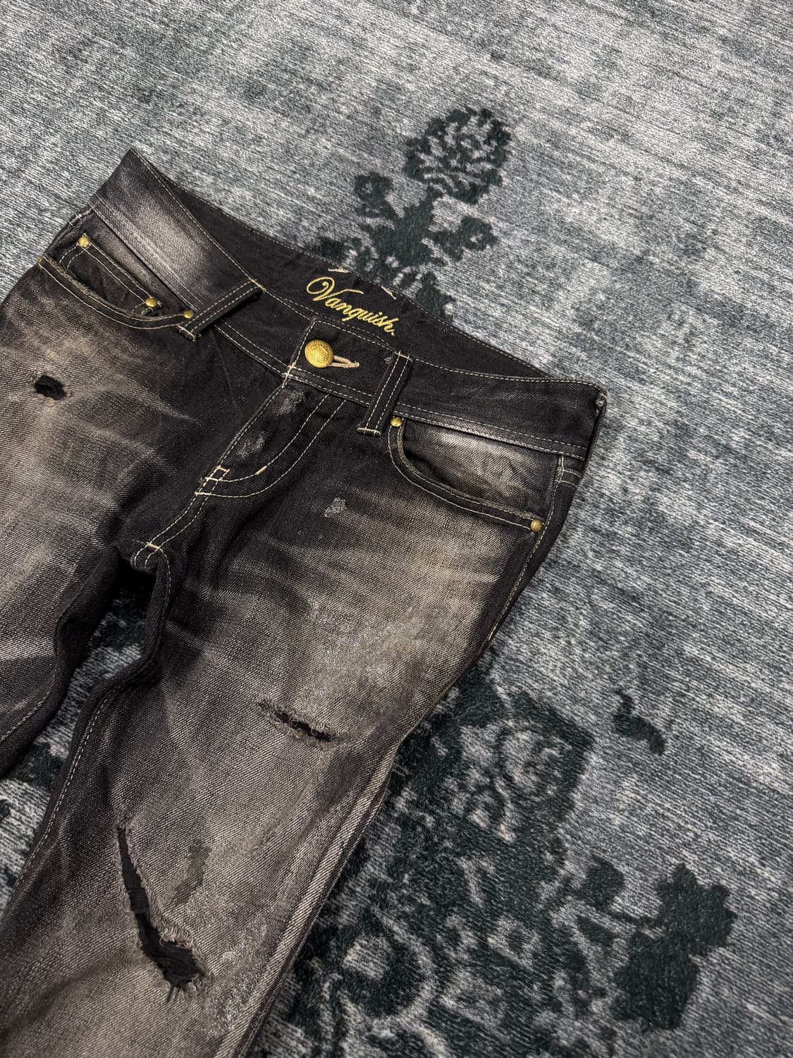 Vanquish 00s silver lame coating boots c 상품이미지4