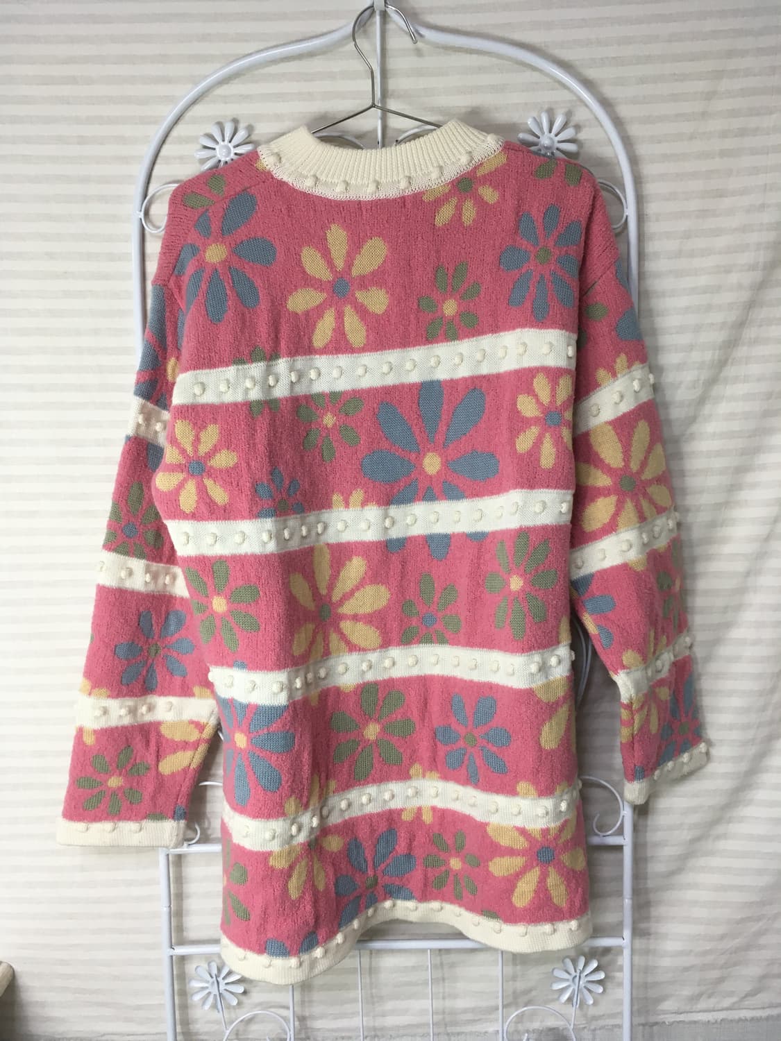 빈티지 딸기우유 폼폼이 니트 y2k 스트릿 갸루 펑키 일본빈티지716 상품이미지2