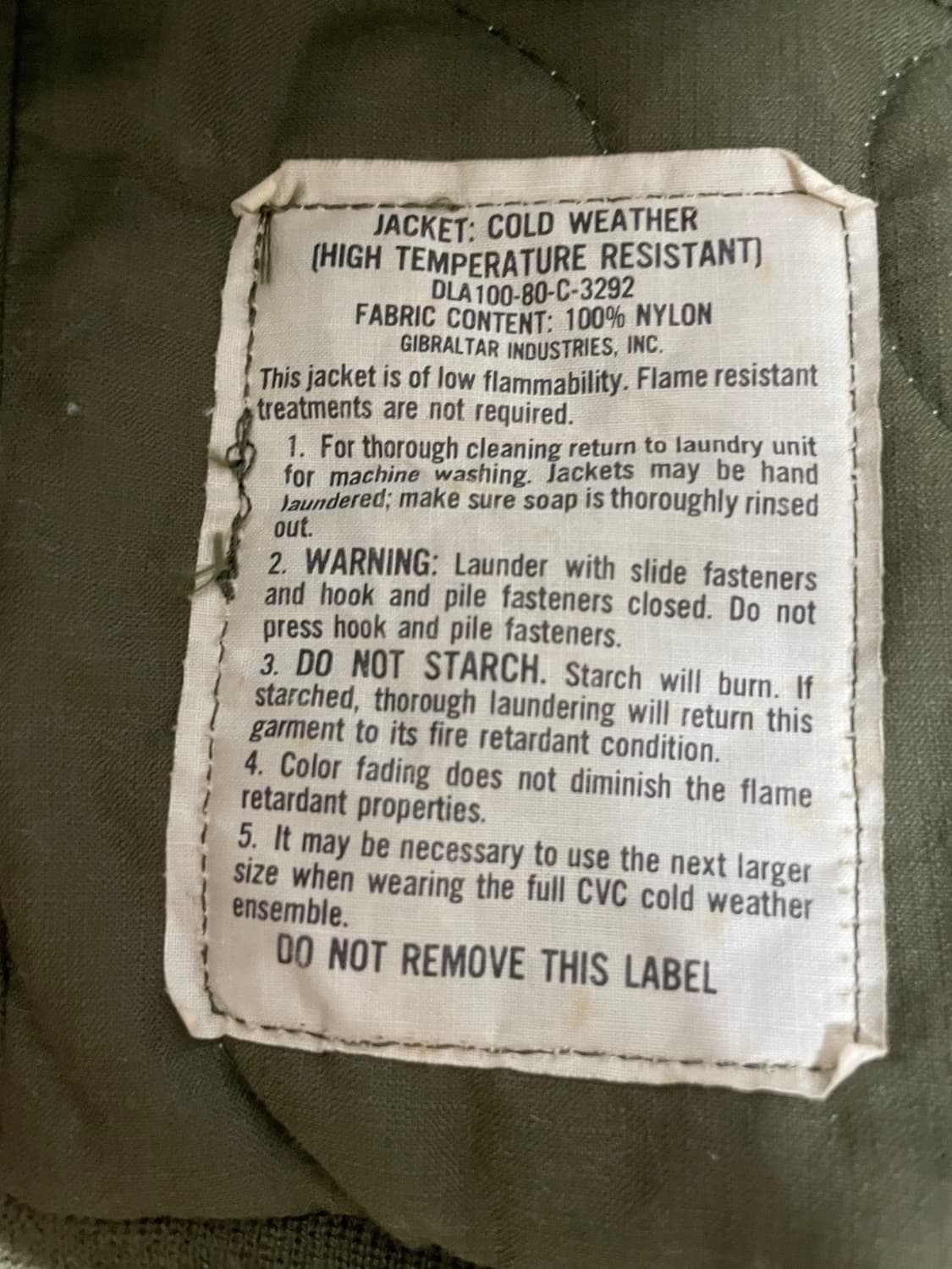 오리지널 80s cvc 탱커 자켓 s-s 스몰숏 상품이미지3