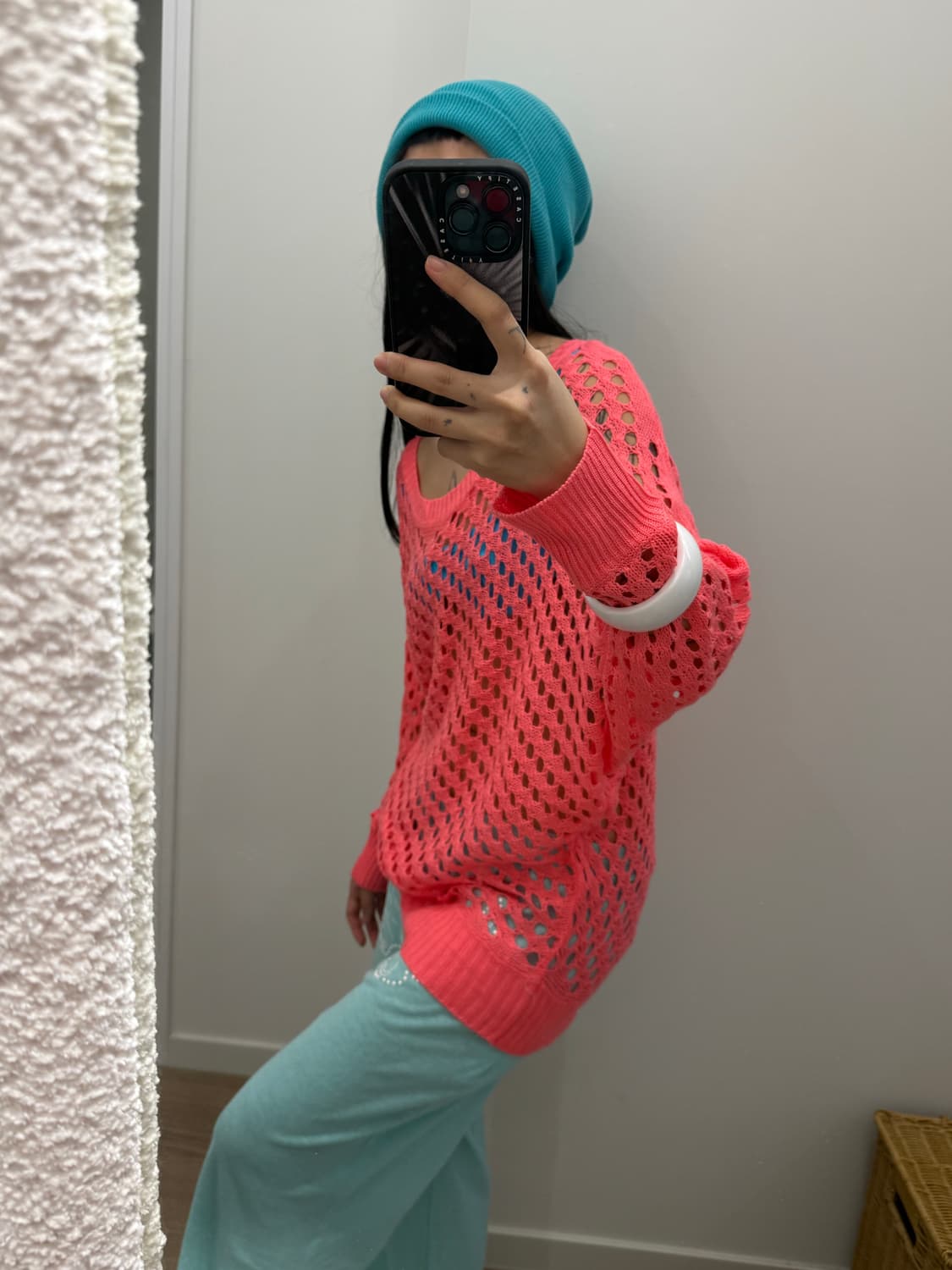 빈티지 y2k 크로셰 그물 니트 상품이미지3