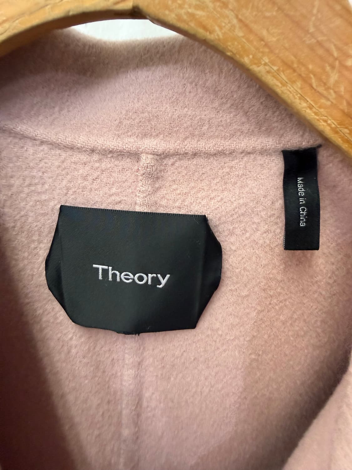 정품) Theory 띠어리 핑크 캐시미어 벨트 코트 P 상품이미지6