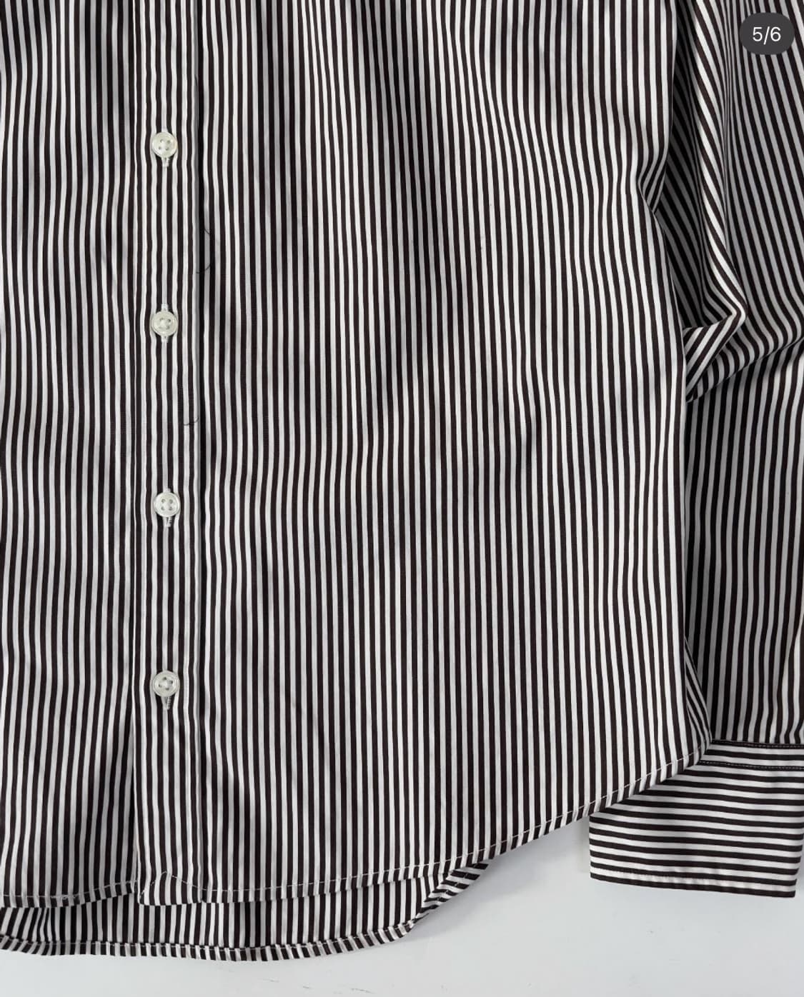 폴로 갈색 체크셔츠 슬림핏 s사이즈 상품이미지5