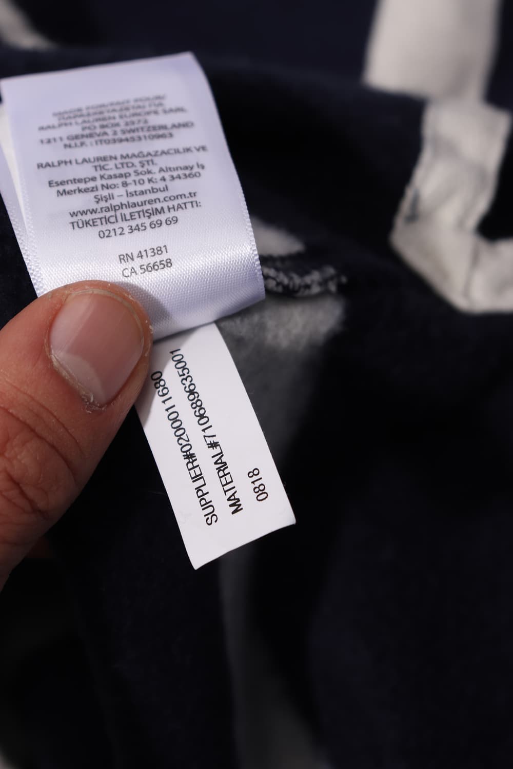 폴로 랄프 로렌 기모 단가라 럭비 티셔츠 women M 상품이미지7