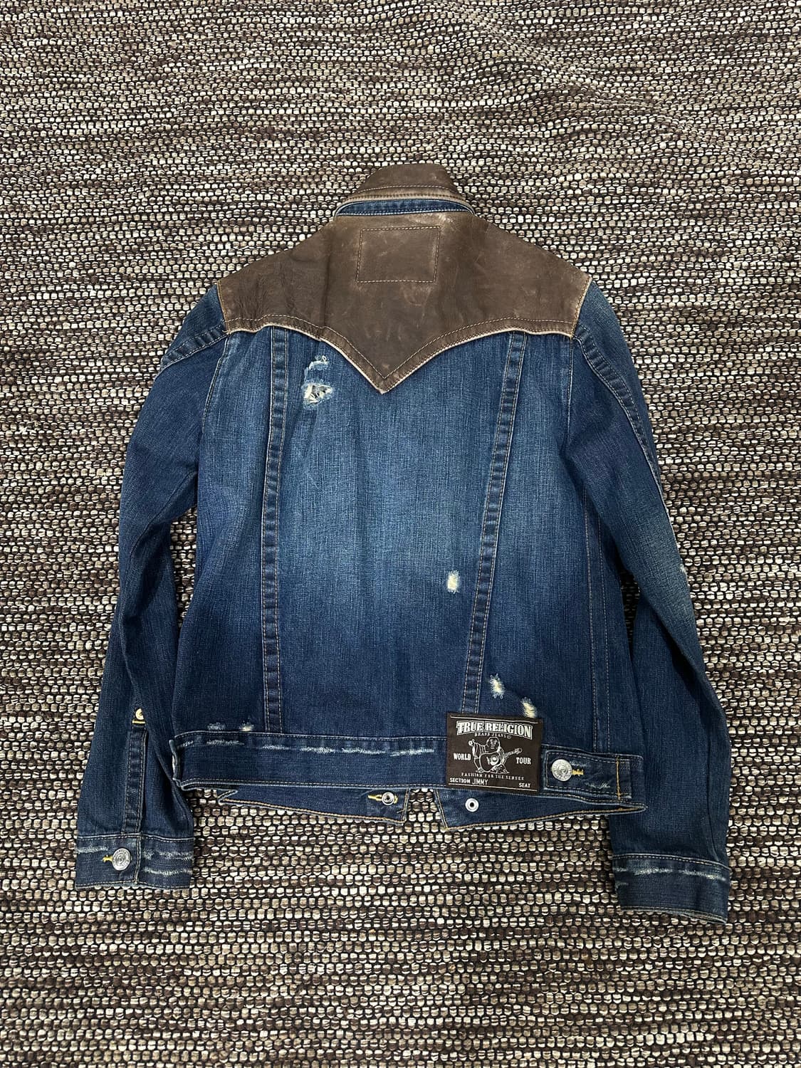 트루릴리젼 지미 레더 데님자켓 m 상품이미지2