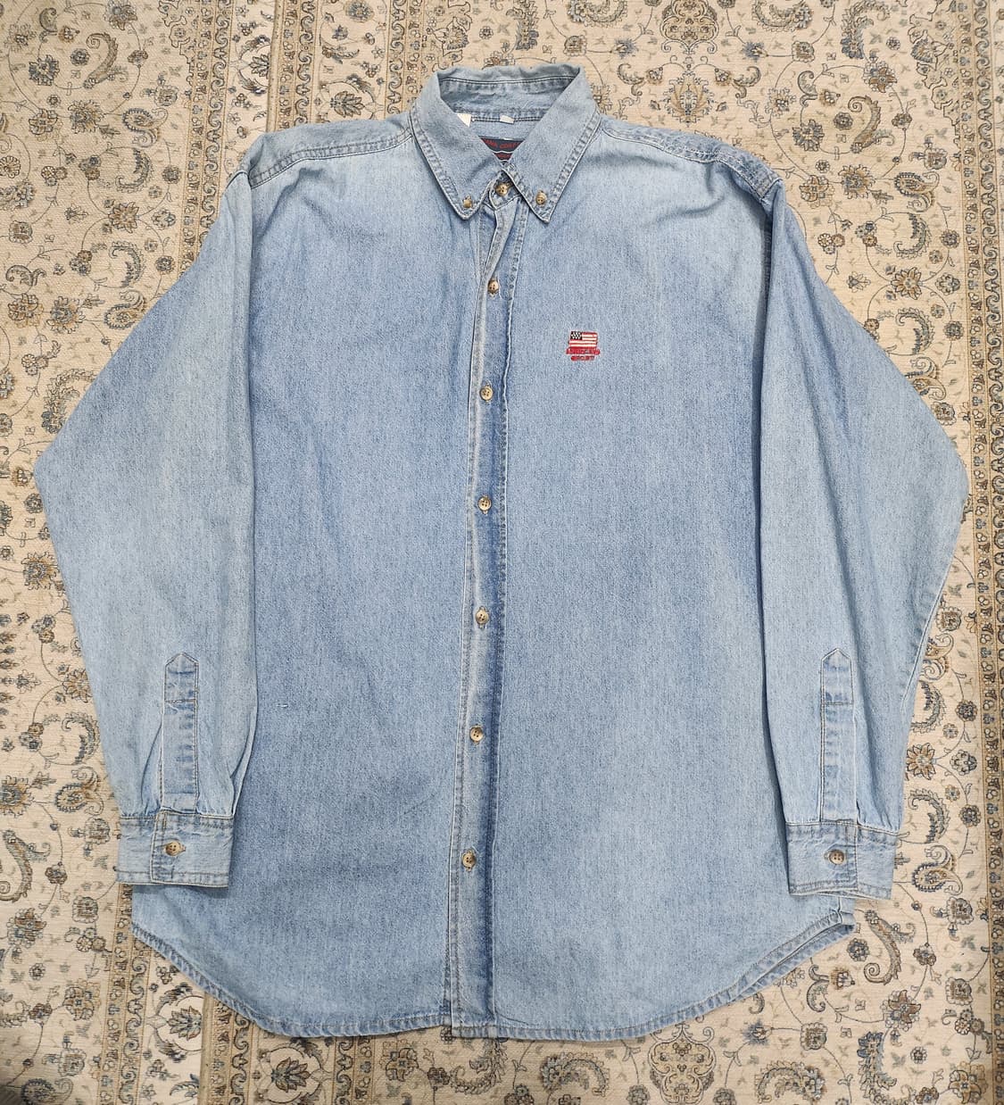 아메리카나 코퍼레이션 빈티지 데님 셔츠 M (크게나옴) (105-108) 상품이미지1