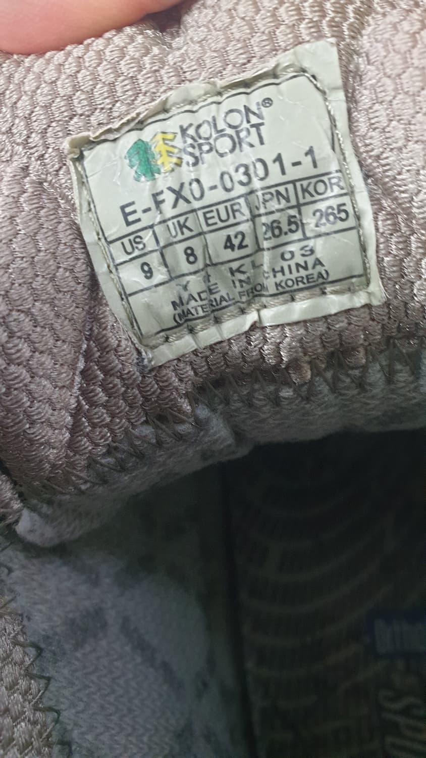 코오롱스포츠 고어택스등산화 265mm 상품이미지6