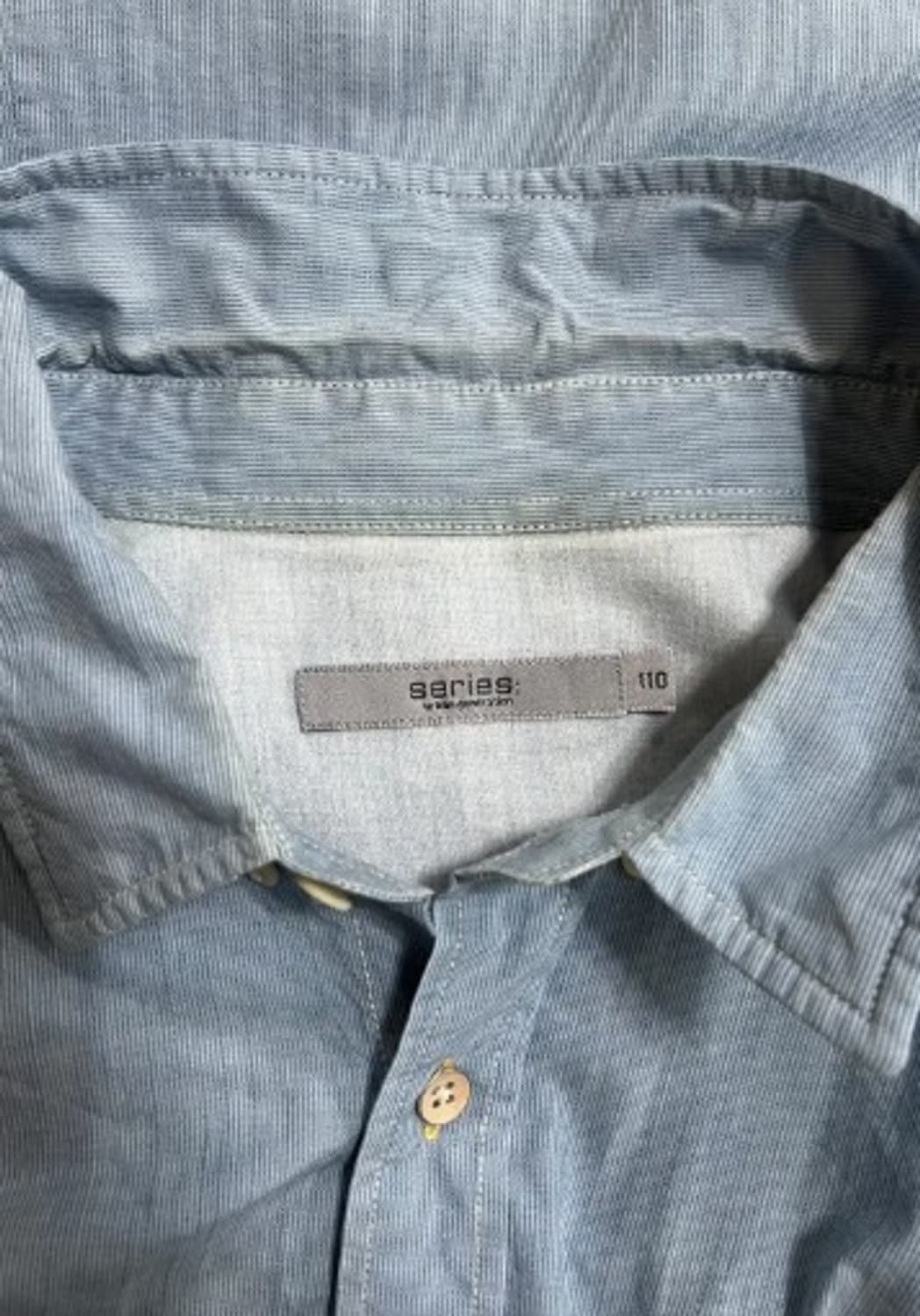 시리즈 남성 잔스트라이프코튼셔츠 110 상품이미지4