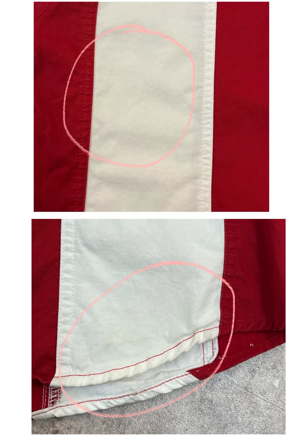 RED HEAD USA 미국 성조기 반팔 셔츠 레드 S #csz3560 상품이미지6