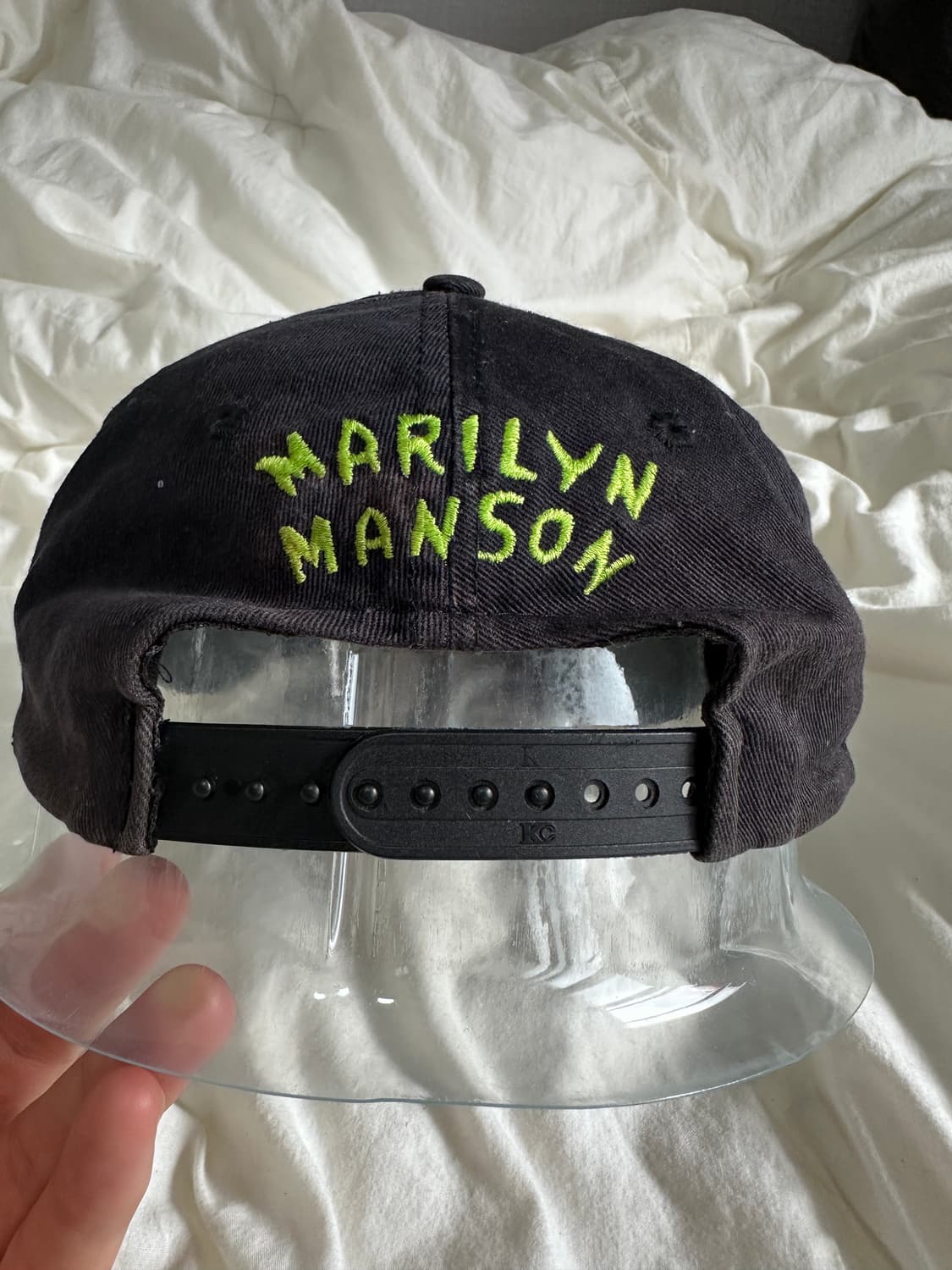 90s og 마릴린 맨슨 ‘god of fuck’  hat 상품이미지4