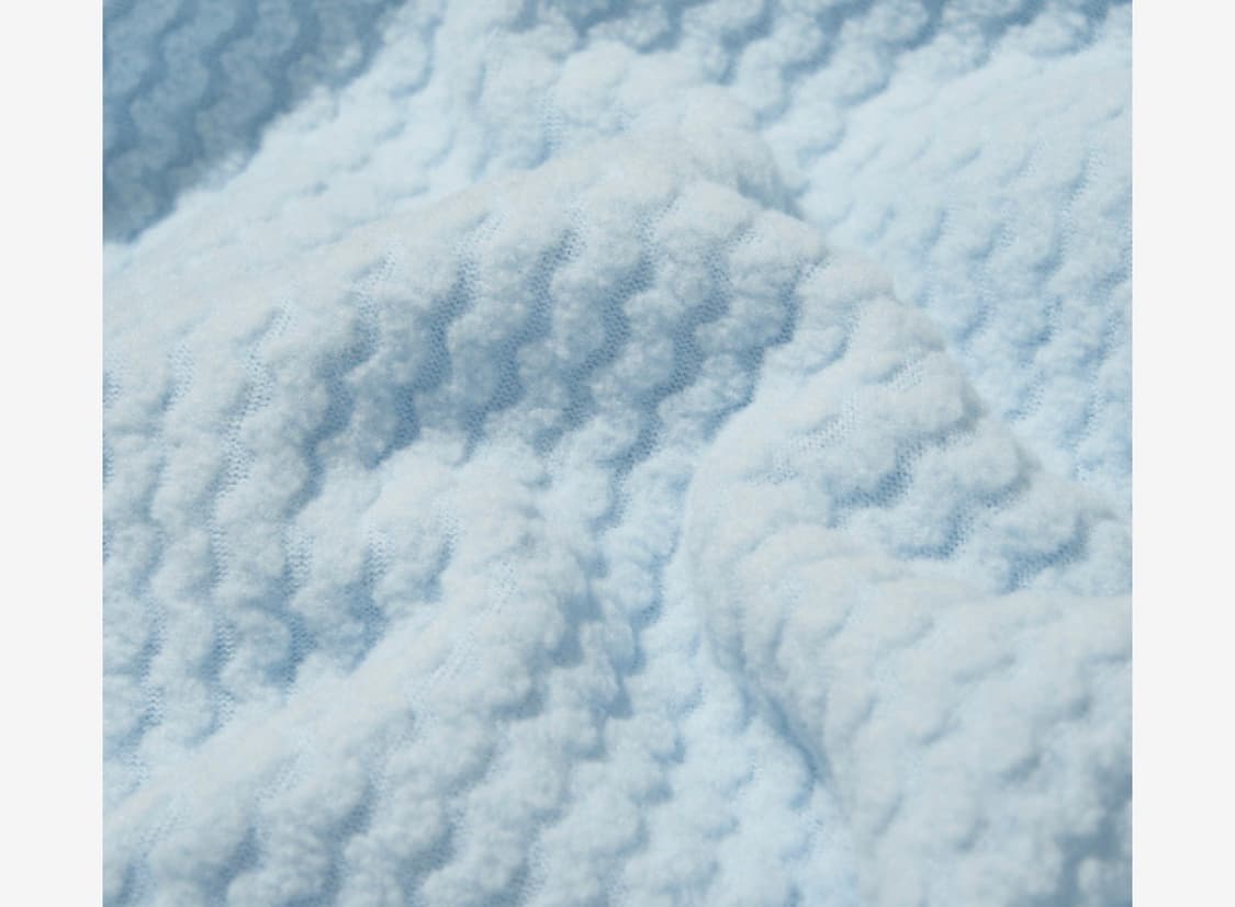 웰터익스페리먼트 와플후드 플리스 스카이블루 1 상품이미지5