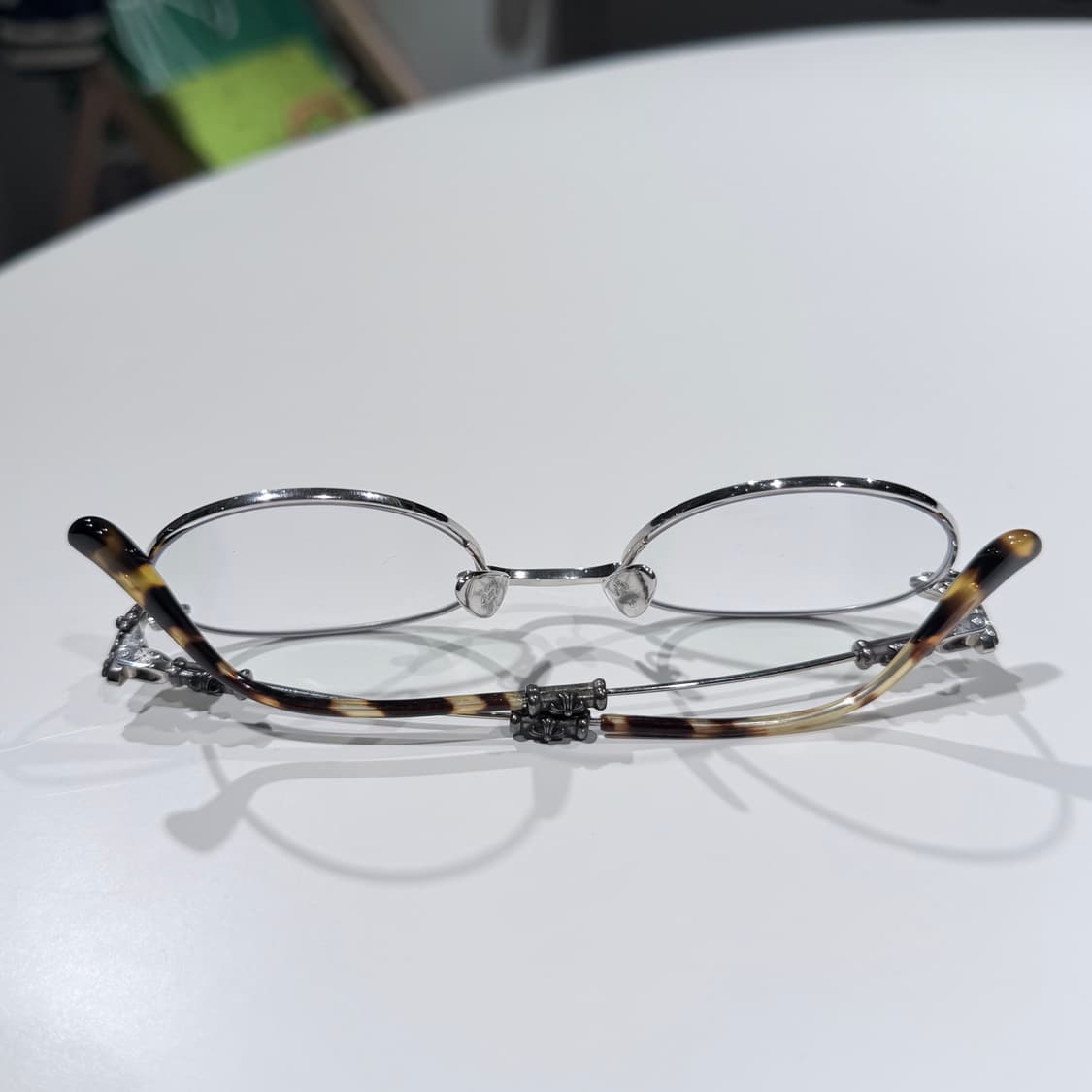 (A+/OS) / 크롬하츠 부바 아시안핏 샤이니 실버 골드 플레이트 안경 상품이미지7