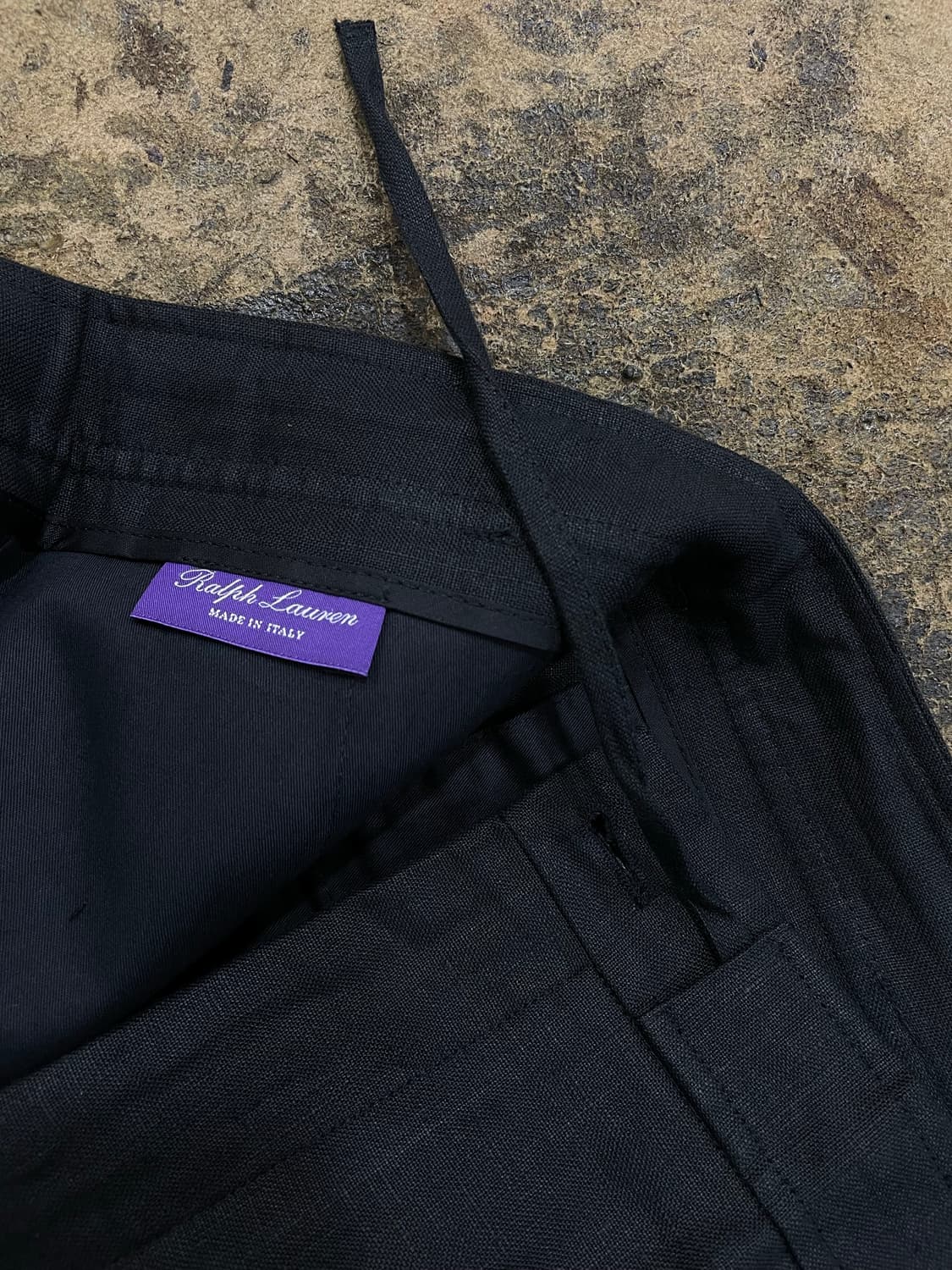 폴로랄프로렌(퍼플라벨)/블랙 린넨팬츠 상품이미지4