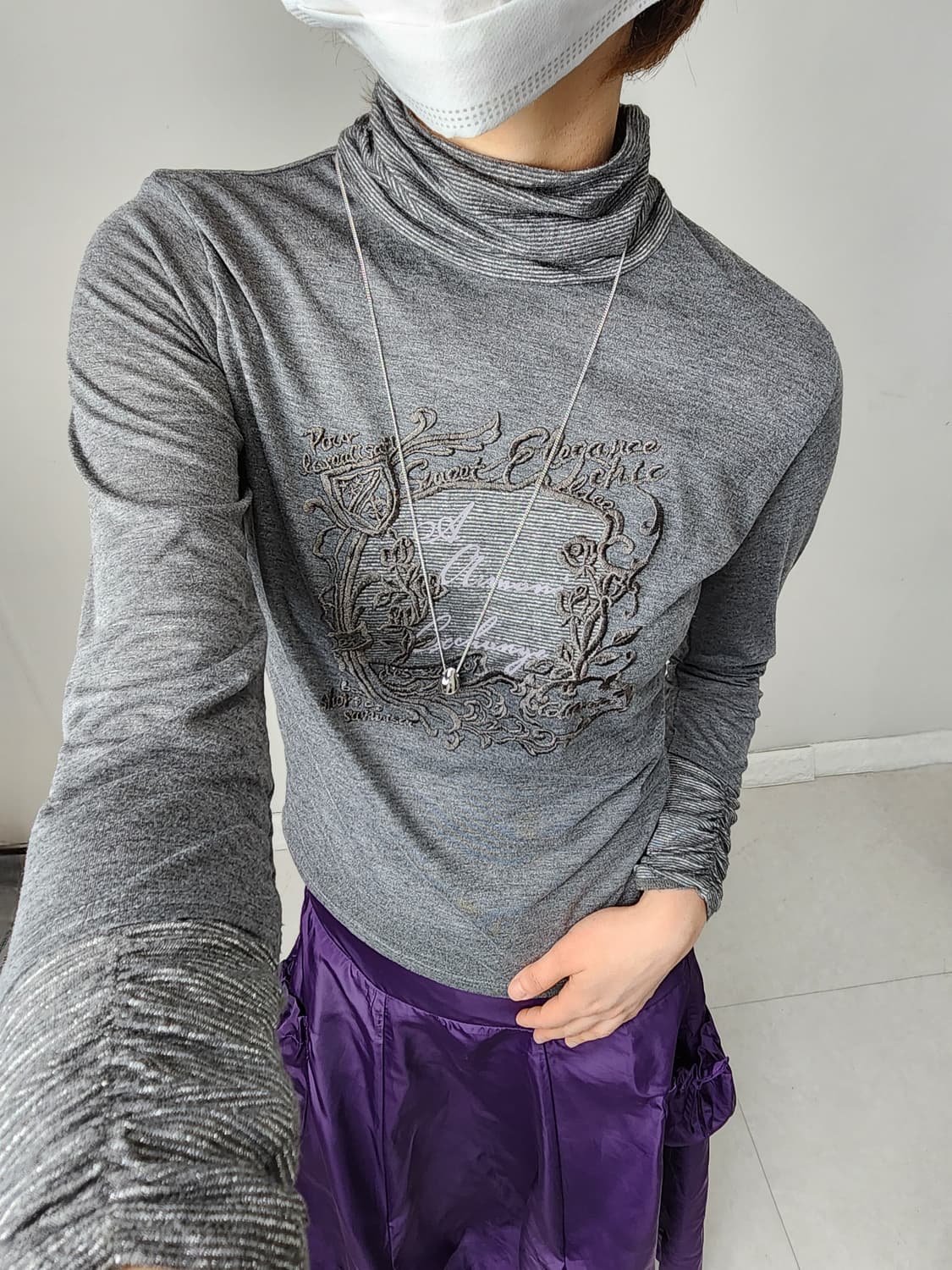 (KOOS)셔링 롱 슬리브  상품이미지3