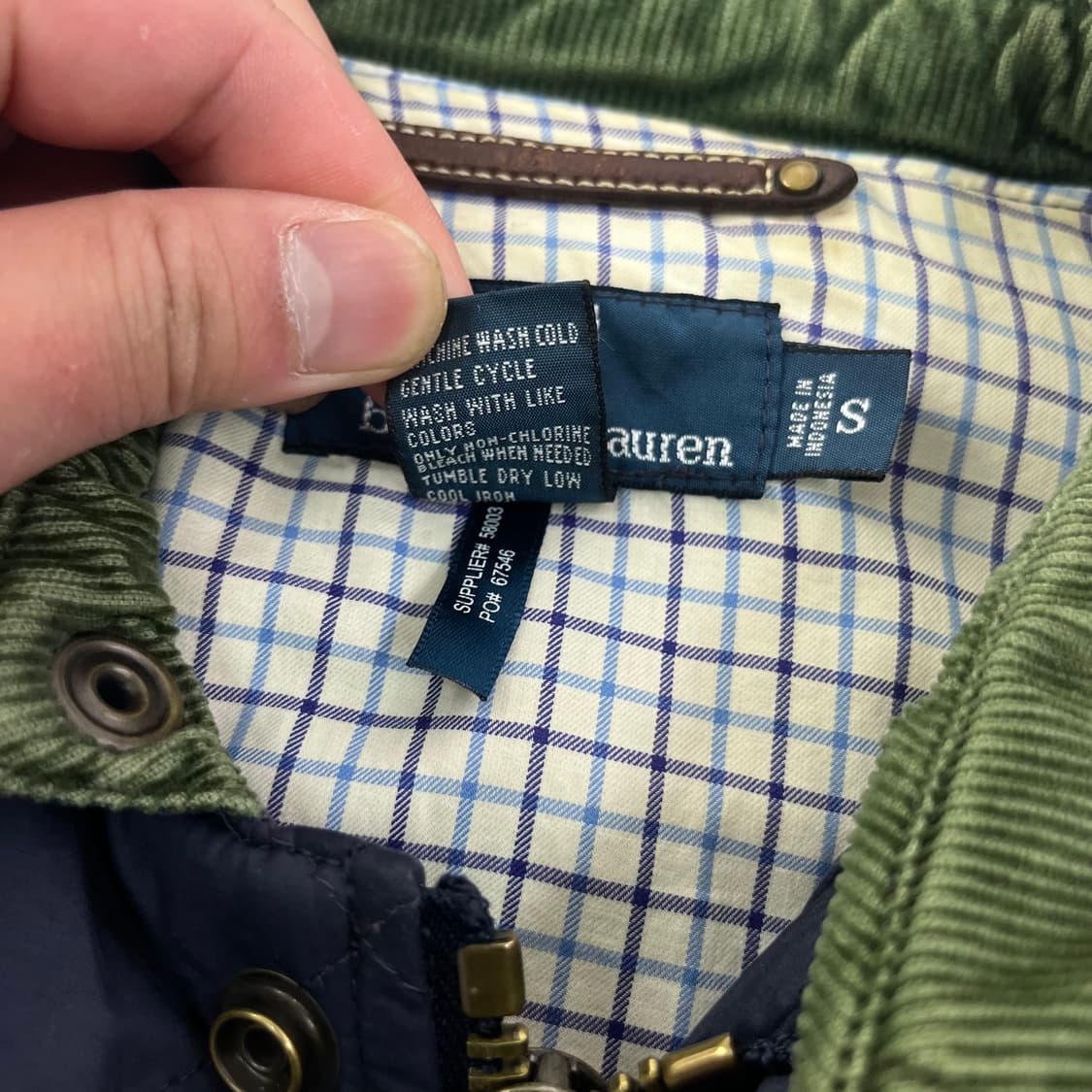 95 폴로랄프로렌 코듀로이 퀄팅 자켓 상품이미지4