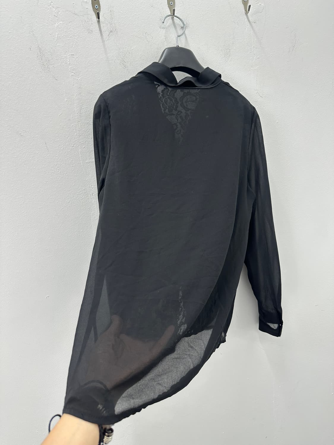 Wiz island Sheer Embroidered Shirts 상품이미지8