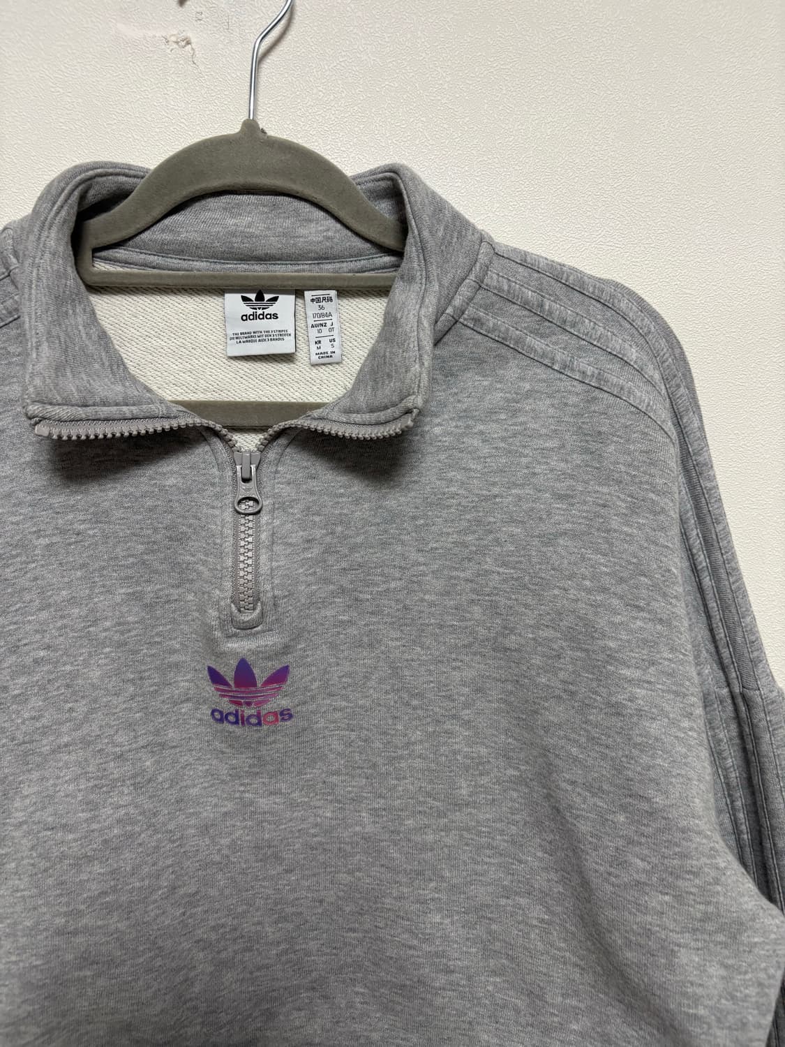 아디다스 스트링 크롭 아노락 맨투맨 상품이미지3