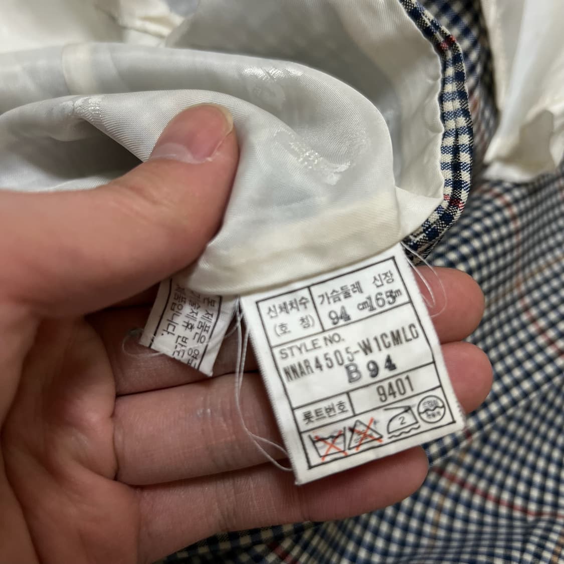 닥스 런던 여성 클래식 체크 정장 자켓 94-165 상품이미지5