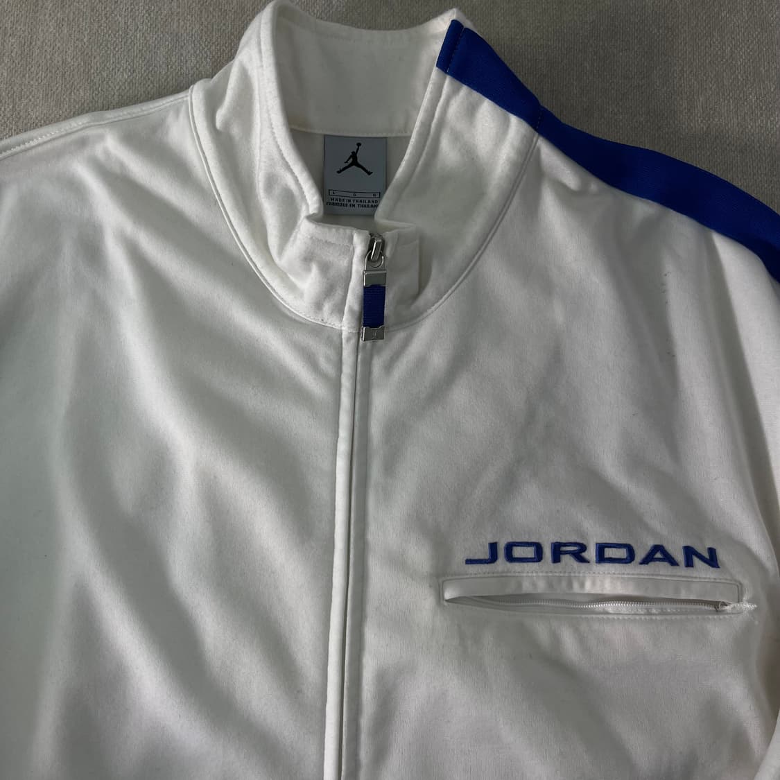 105 나이키 조던 흰파 코튼 트랙탑 져지  상품이미지2