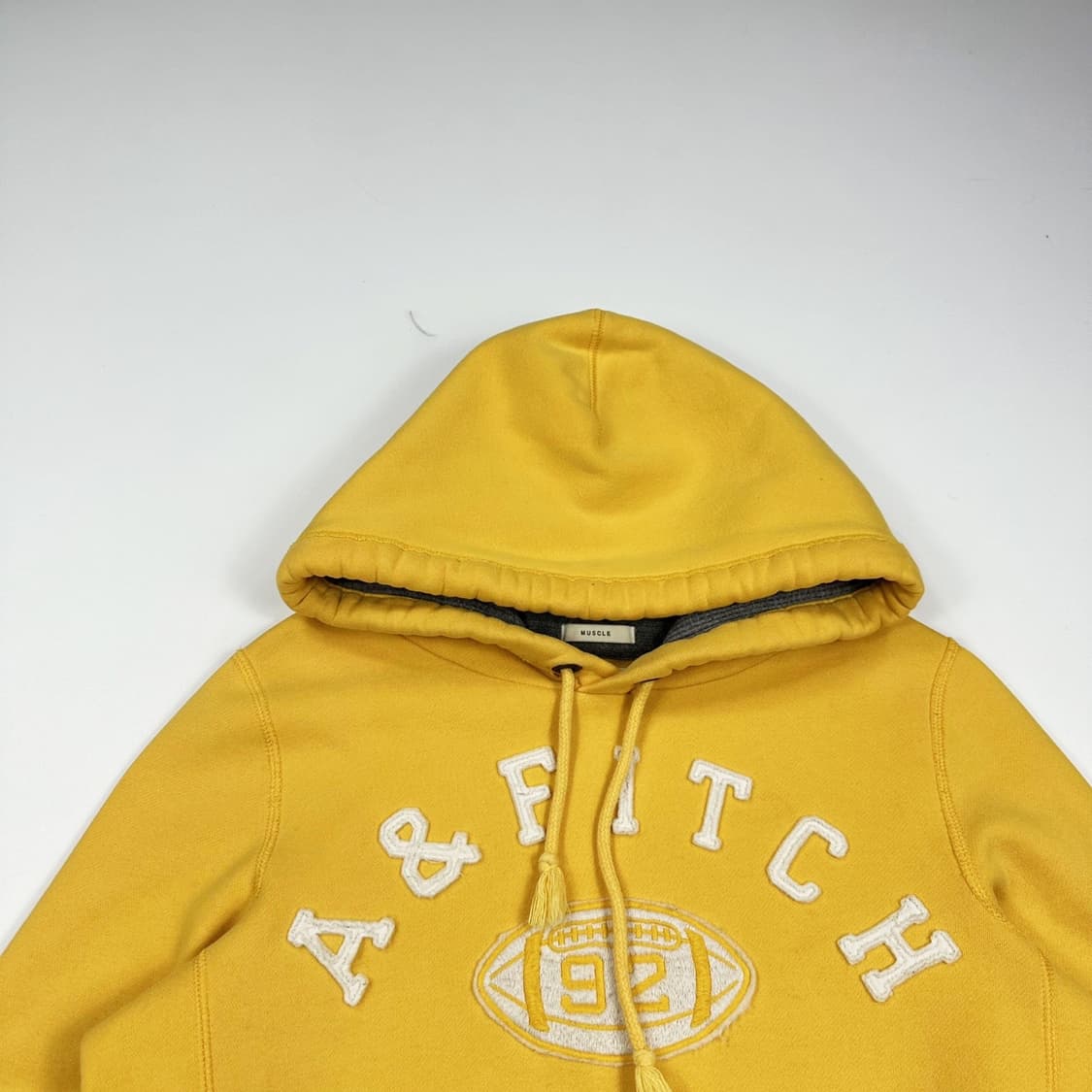 아베크롬비 피치 뉴욕 머스타드 후드티 (S 여성추천) 상품이미지1