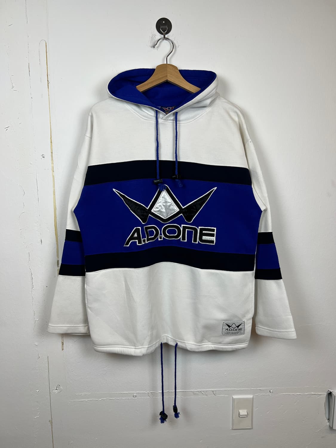 JPN A.D.ONE 패턴 자수 후드티 F 상품이미지1