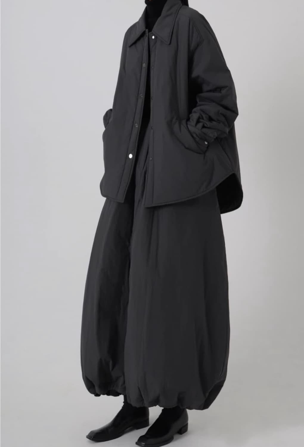 트리밍버드 패디드 셋업 자켓 차콜 상품이미지1