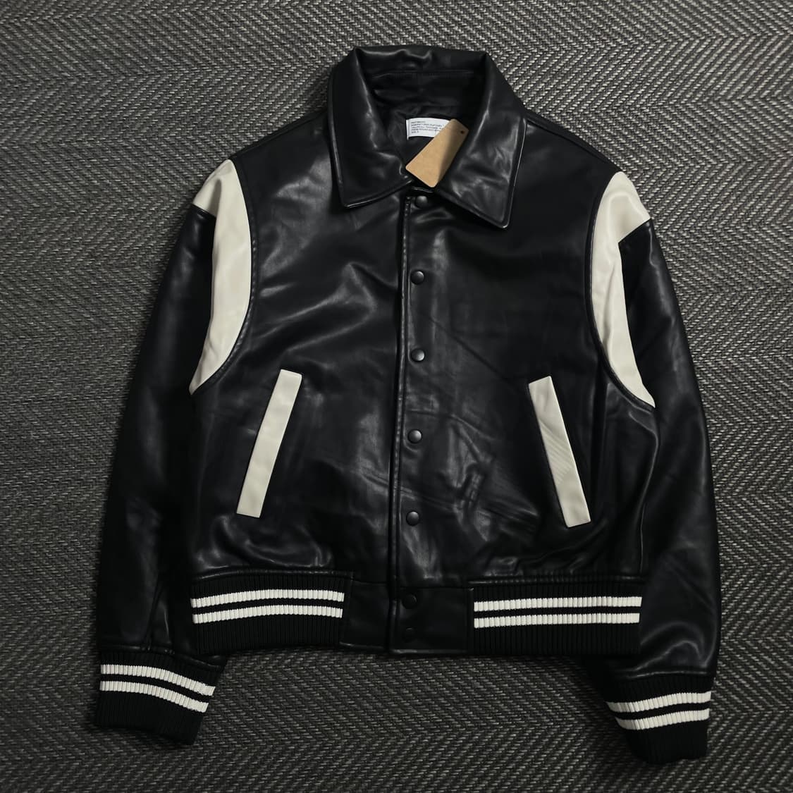 파르티멘토 버핑 레더 바시티 자켓y 4614 상품이미지2