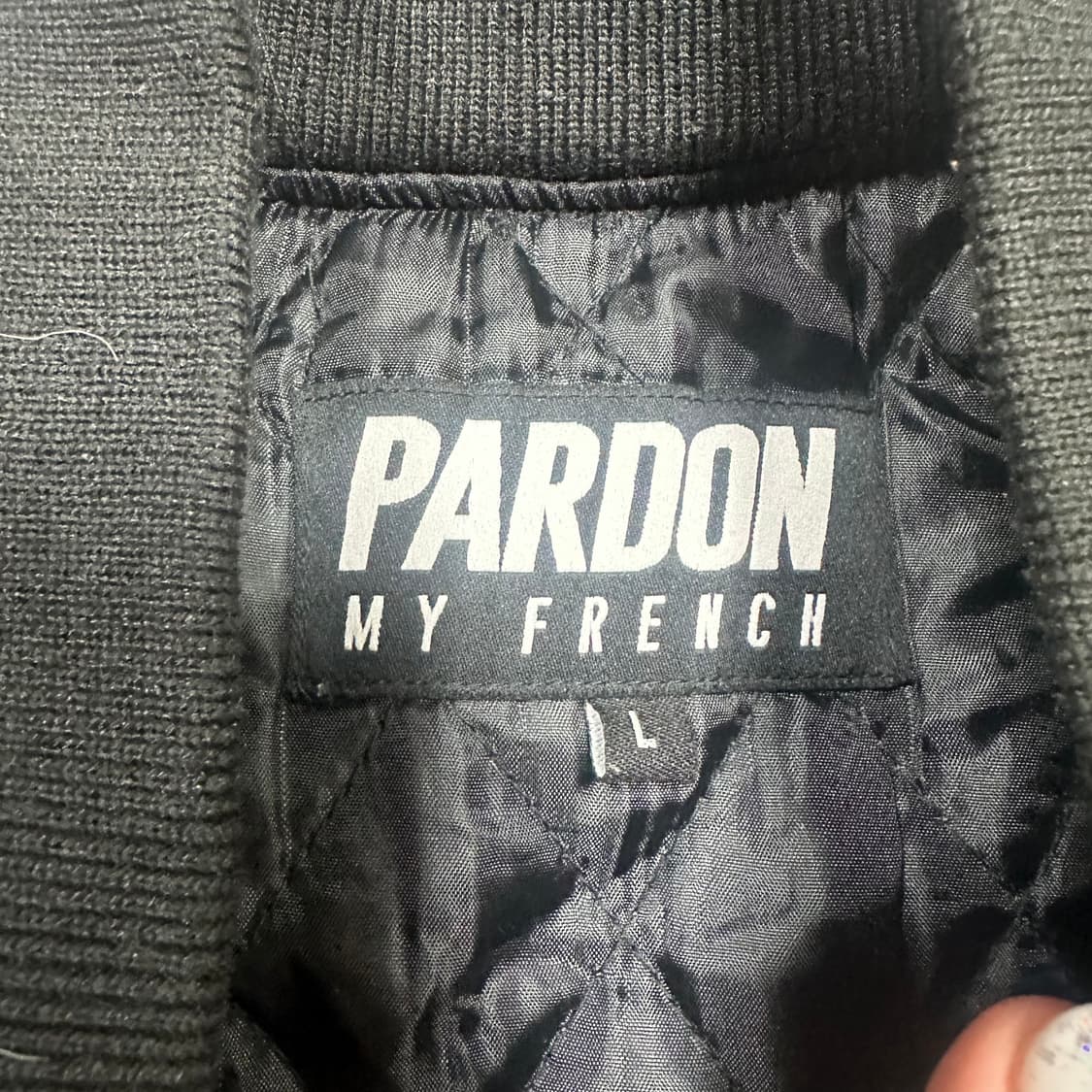 ✨ (바배) PARDON 국기 블랙 항공 점퍼  자켓 상품이미지3