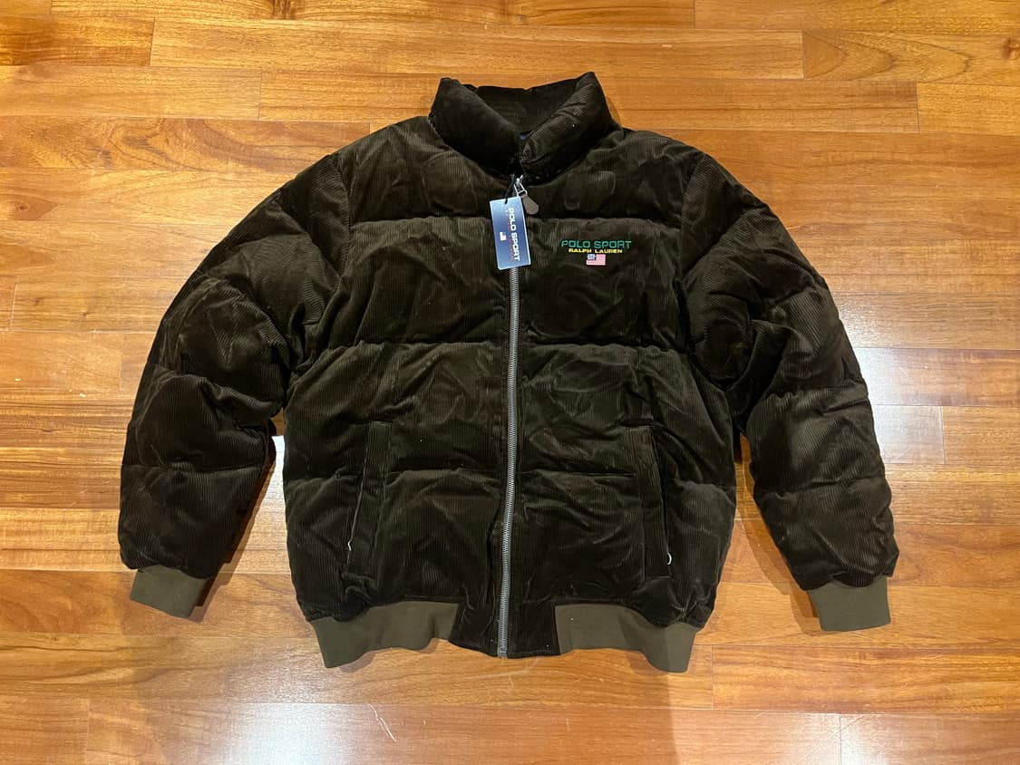 폴로스포츠 코듀로이 패딩 M 새제품 상품이미지1