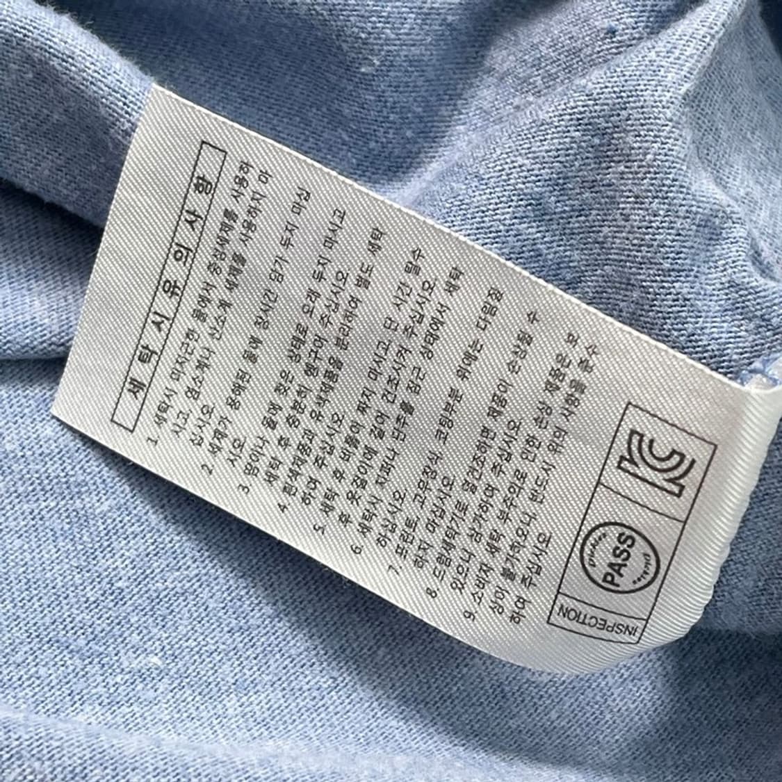 DICKIES 레글런 티셔츠 블루 S 상품이미지6