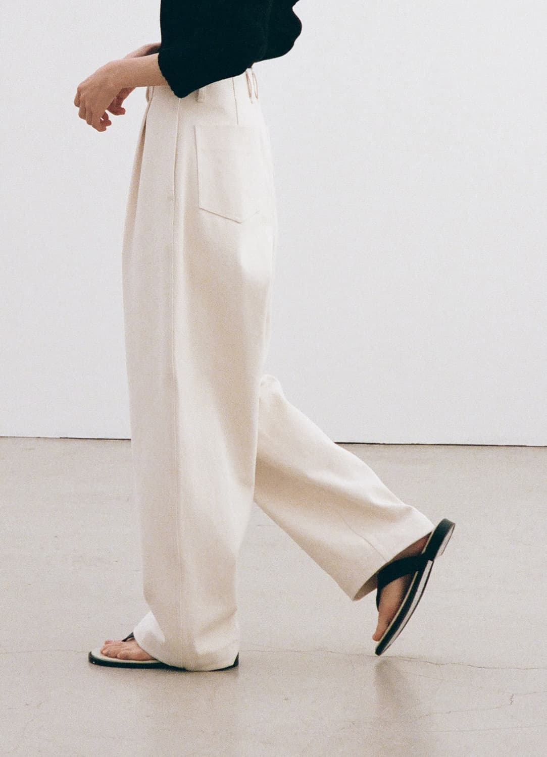 lfm Wide Twill Two-Tuck Pants 엘에프엠 팬츠 상품이미지2