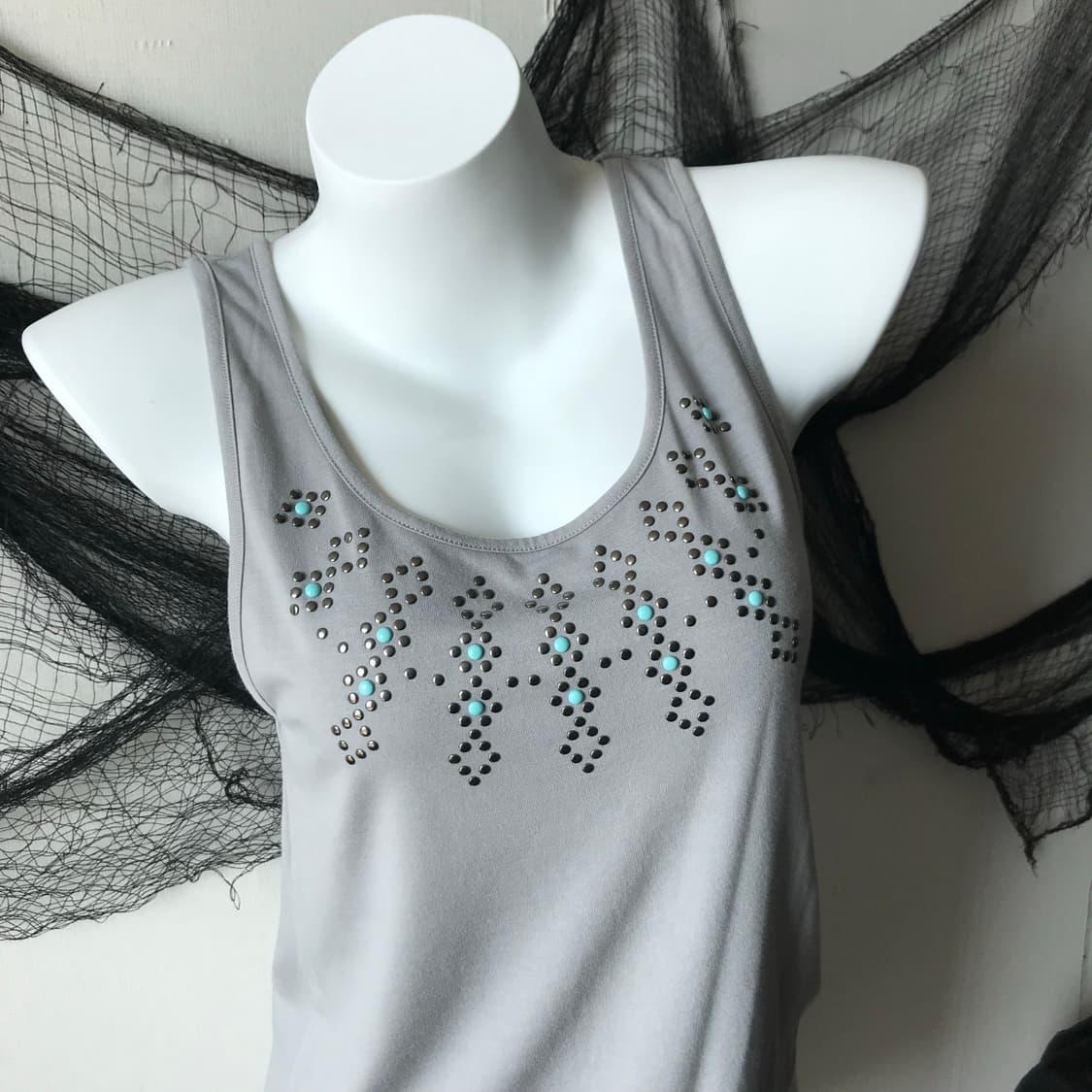 Oriental mood beads sleeveless 상품이미지2